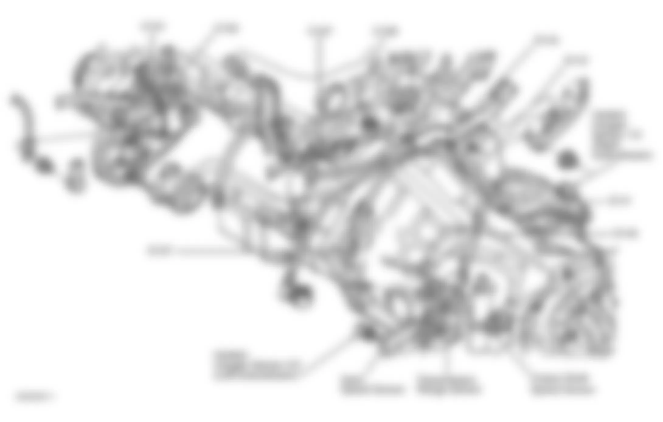 Chrysler 300M 2001 - Component Locations -  Left Side Of Engine/Transaxle