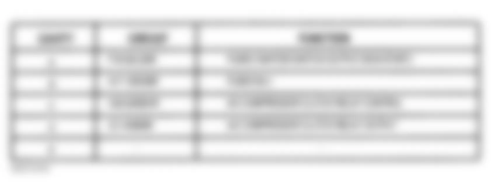 Chrysler LHS 2001 - Component Locations -  Identifying A/C Compressor Clutch Relay Terminals