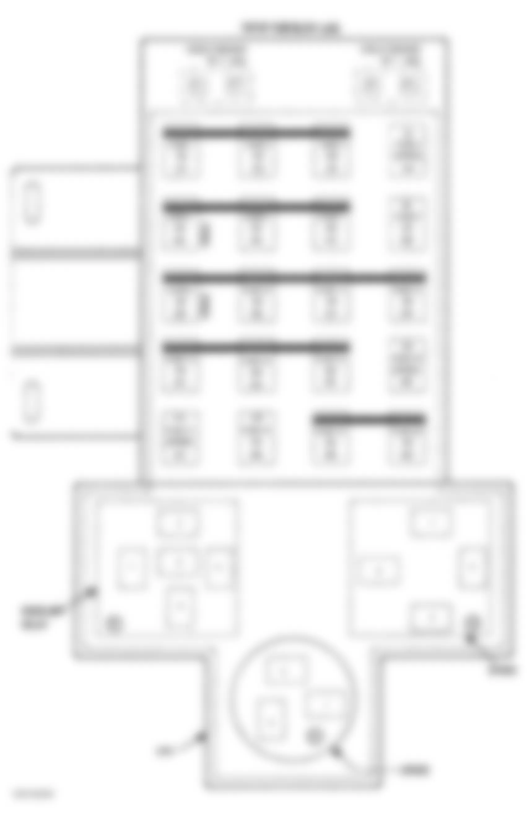 Chrysler PT Cruiser Touring 2001 - Component Locations -  Identifying Fuse Block Components