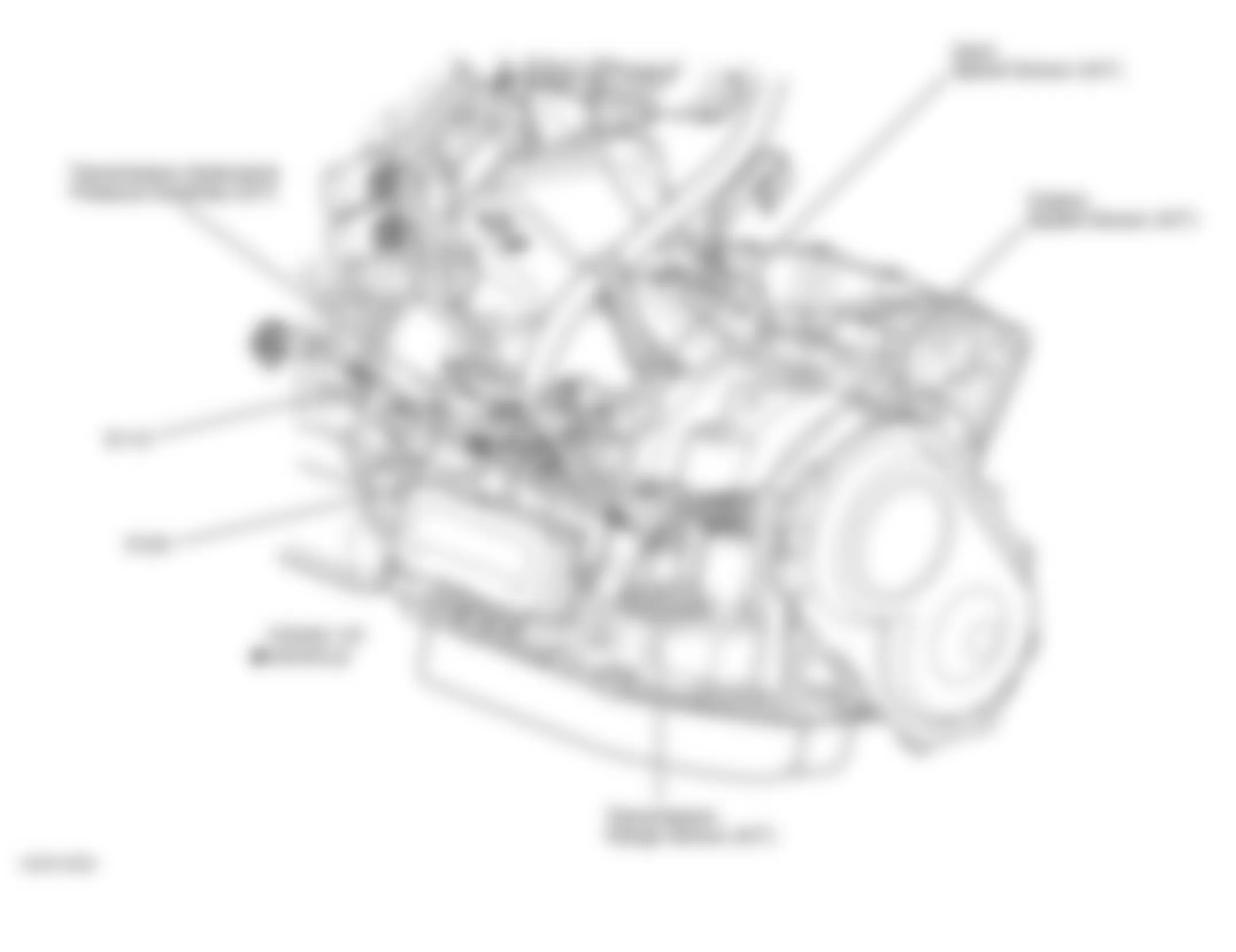 Chrysler Sebring Limited 2001 - Component Locations -  Left Side Of Transaxle