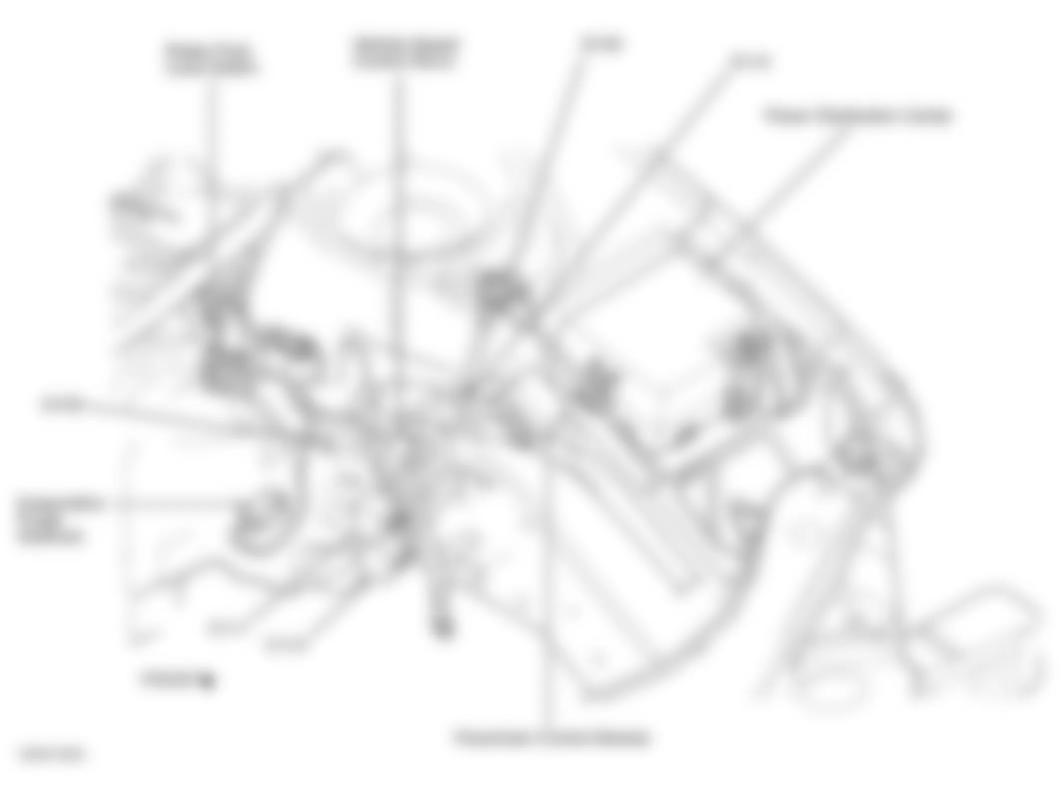 Chrysler Sebring Limited 2001 - Component Locations -  Left Side Of Engine Compartment