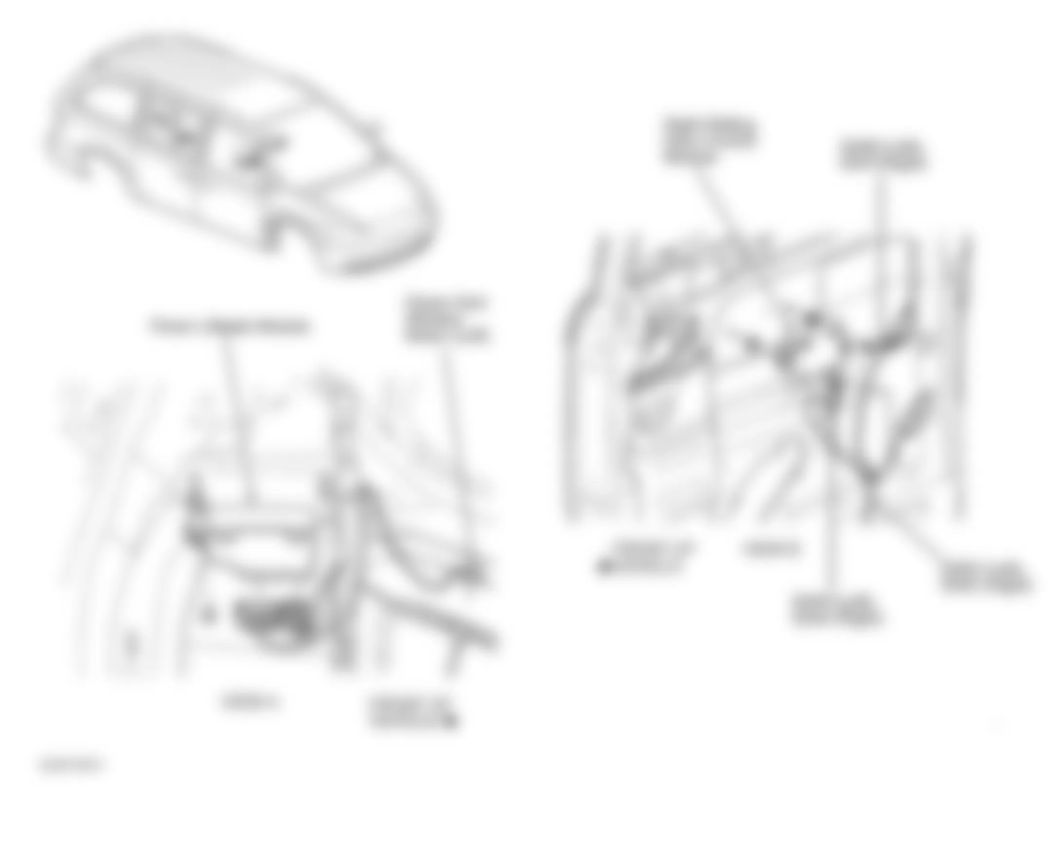 Chrysler Town & Country EX 2001 - Component Locations -  Liftgate & Sliding Door Modules