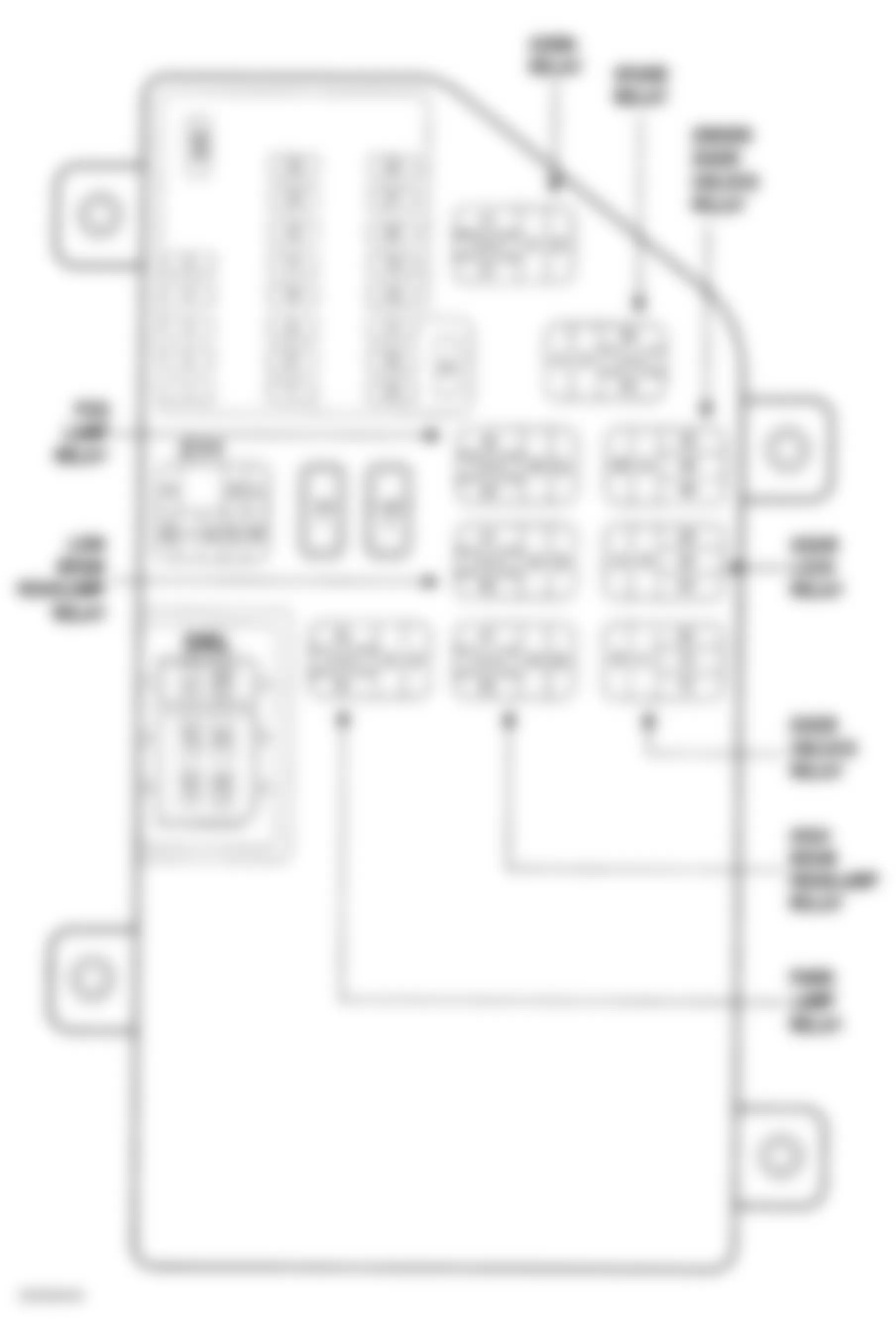 Chrysler 300M Special 2002 - Component Locations -  Identifying Fuse Block Components