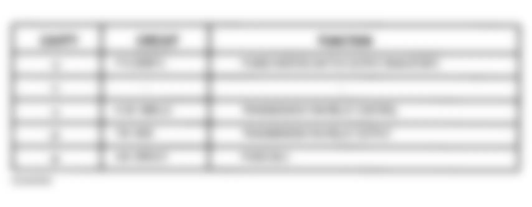 Chrysler Prowler 2002 - Component Locations -  Transmission Cooler Fan Relay Terminal Identification