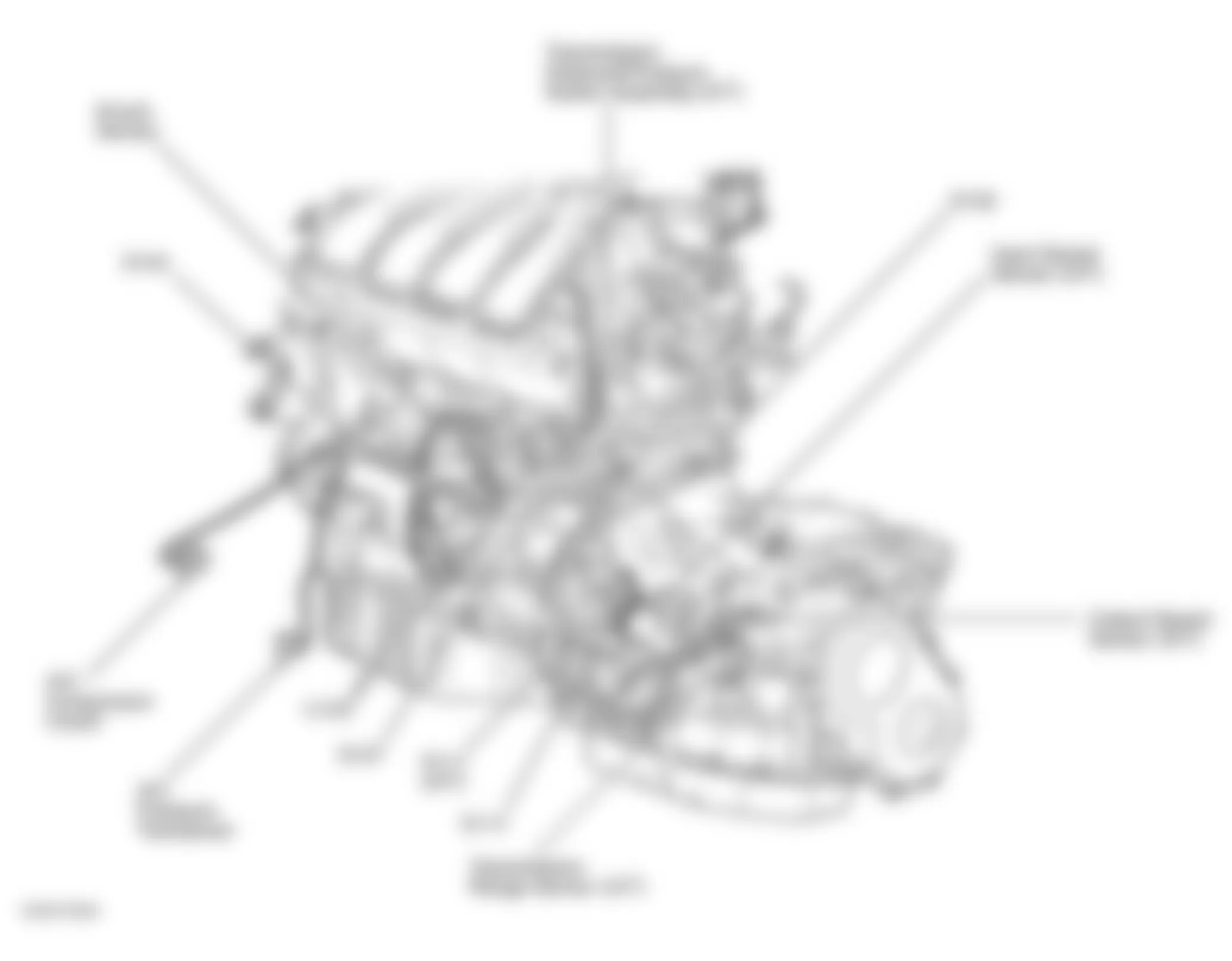 Chrysler PT Cruiser 2002 - Component Locations -  Left Side Of Engine/Transaxle