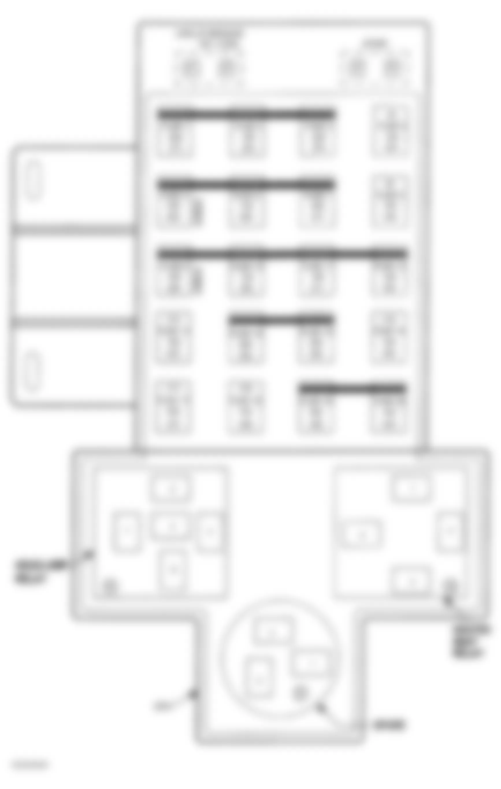 Chrysler PT Cruiser Limited 2002 - Component Locations -  Identifying Fuse Block Components