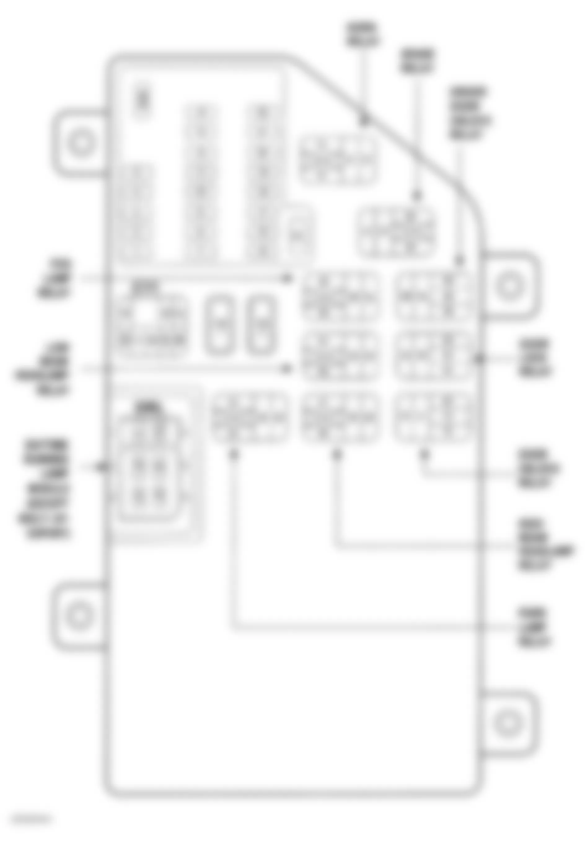 Chrysler Concorde Limited 2003 - Component Locations -  Identifying Fuse Block Components