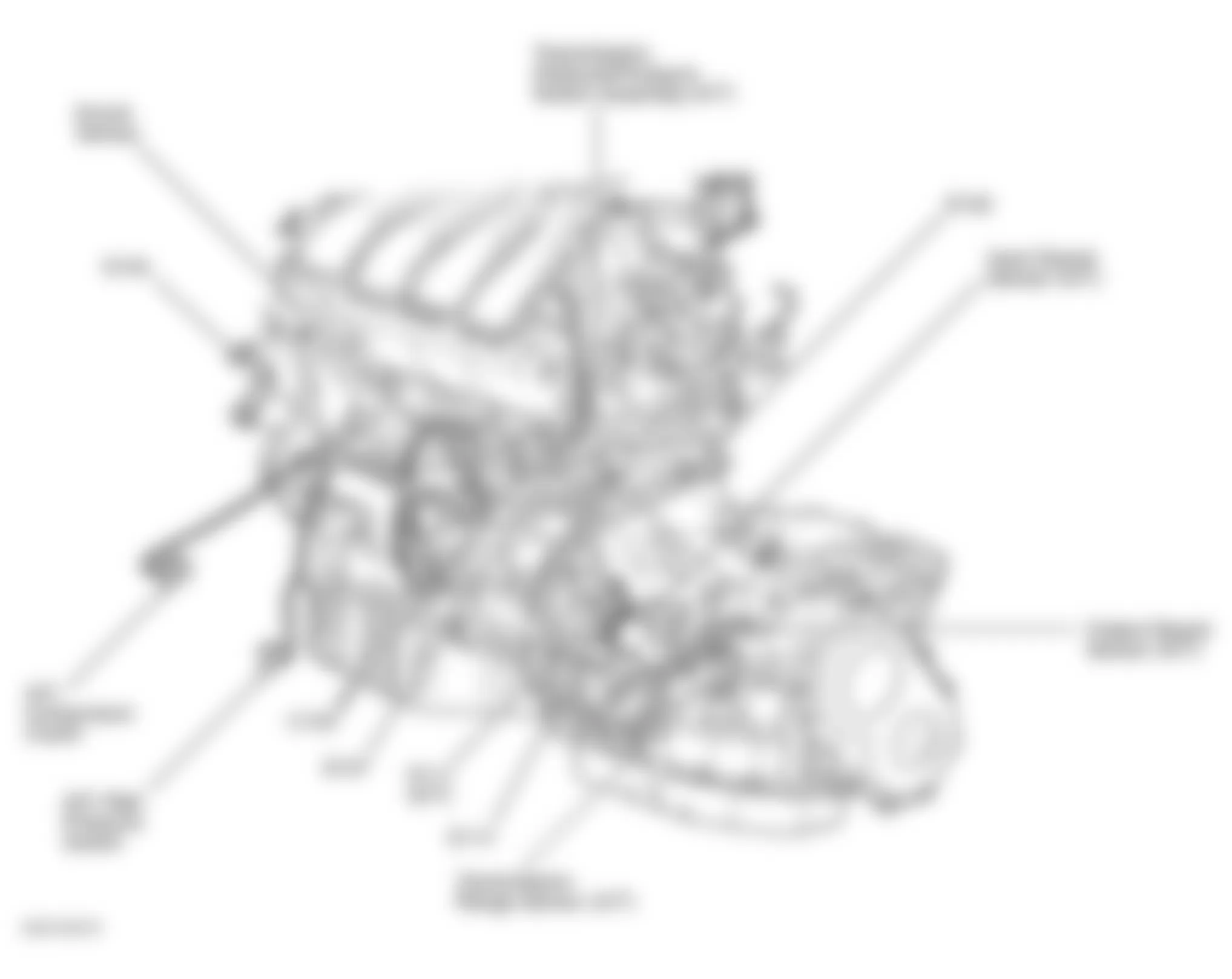 Chrysler PT Cruiser 2003 - Component Locations -  Left Side Of Engine/Transaxle (2.4L Non-Turbo)