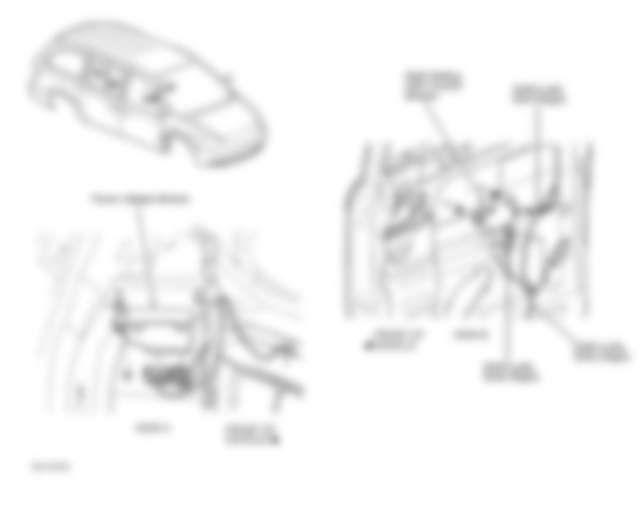Chrysler Town & Country 2003 - Component Locations -  Liftgate & Sliding Door (Right Sliding Door Shown Left Similiar)