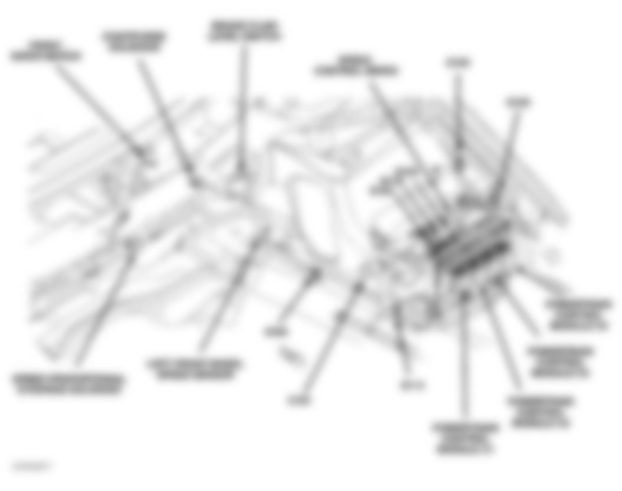 Chrysler 300M 2004 - Component Locations -  Left Rear Of Engine Compartment