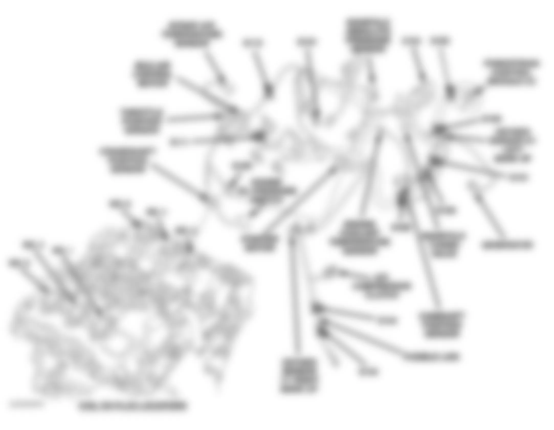 Chrysler 300M 2004 - Component Locations -  Top Of Engine (2.7L)