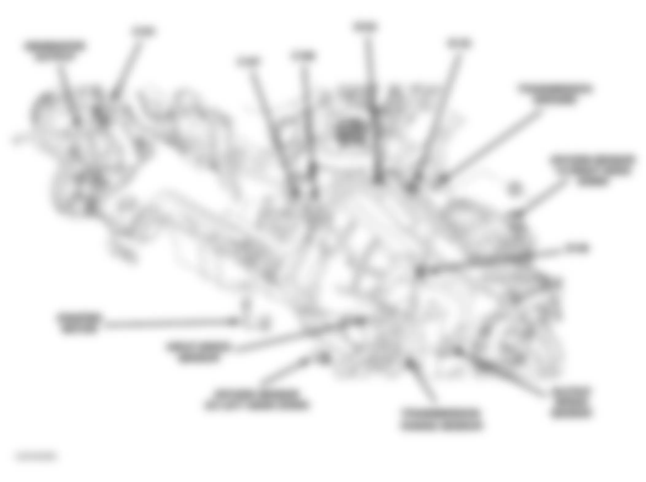 Chrysler 300M 2004 - Component Locations -  Left Side Of Transmission