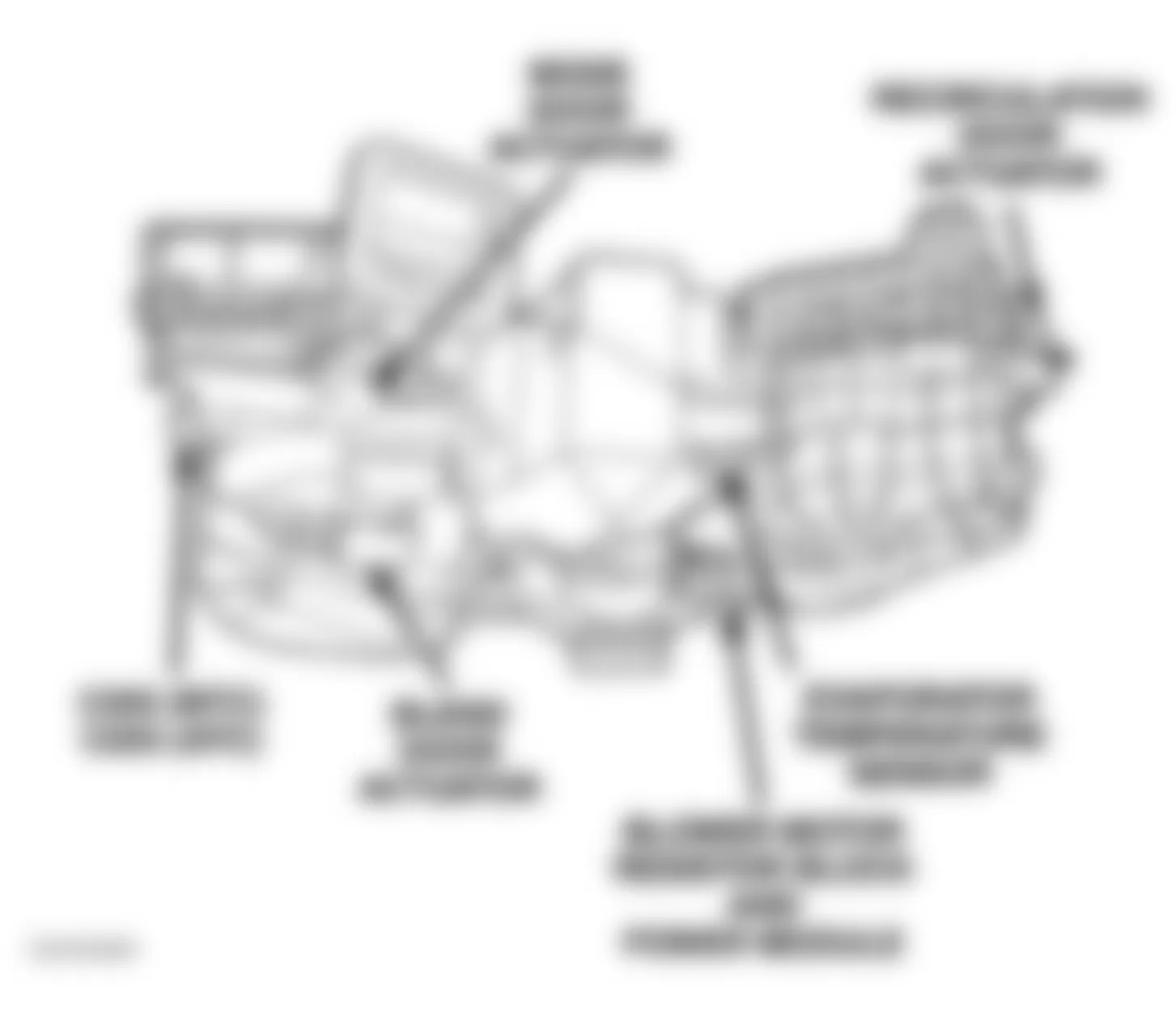 Chrysler 300M 2004 - Component Locations -  Bottom Of HVAC