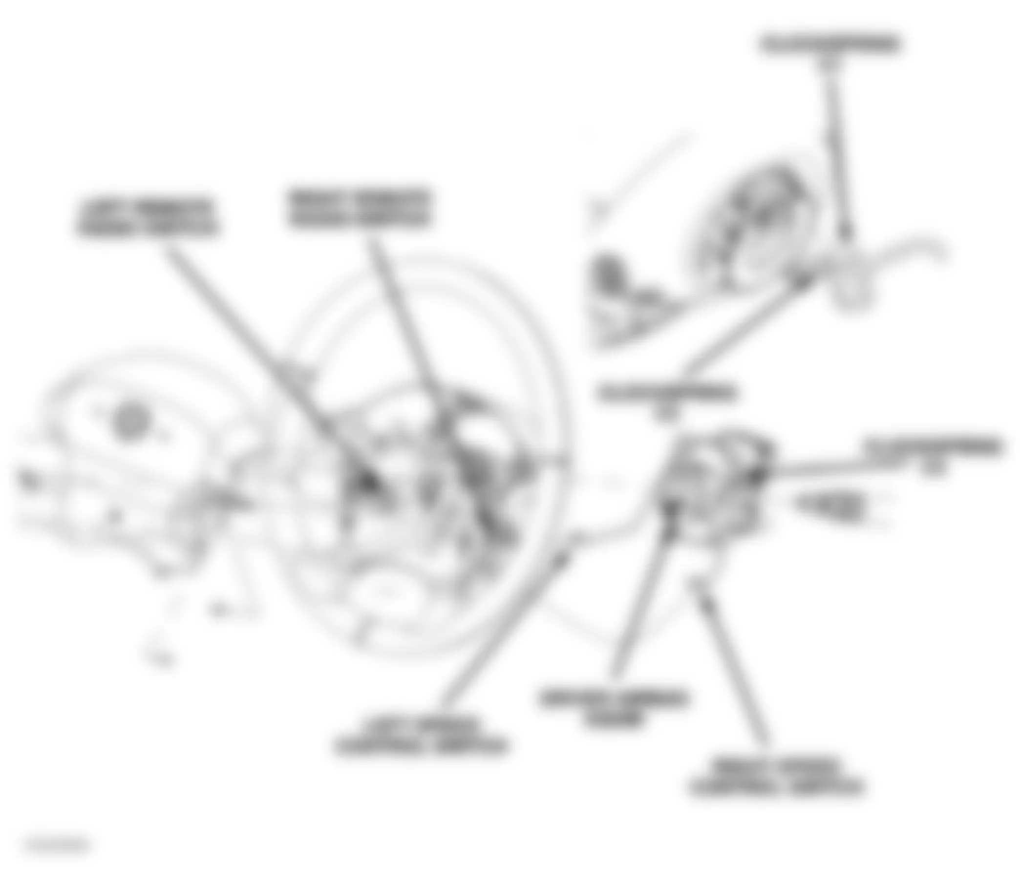 Chrysler 300M 2004 - Component Locations -  Top Of Steering Column