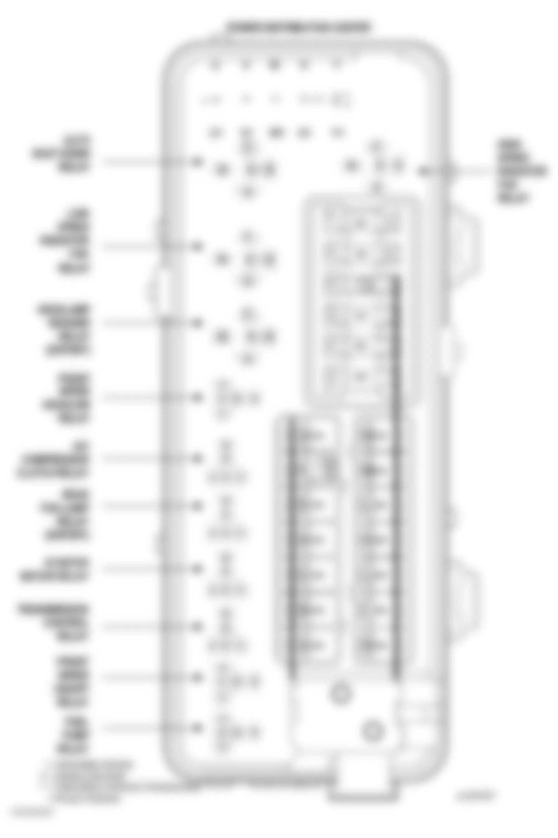 Chrysler 300M 2004 - Component Locations -  Power Distribution Center