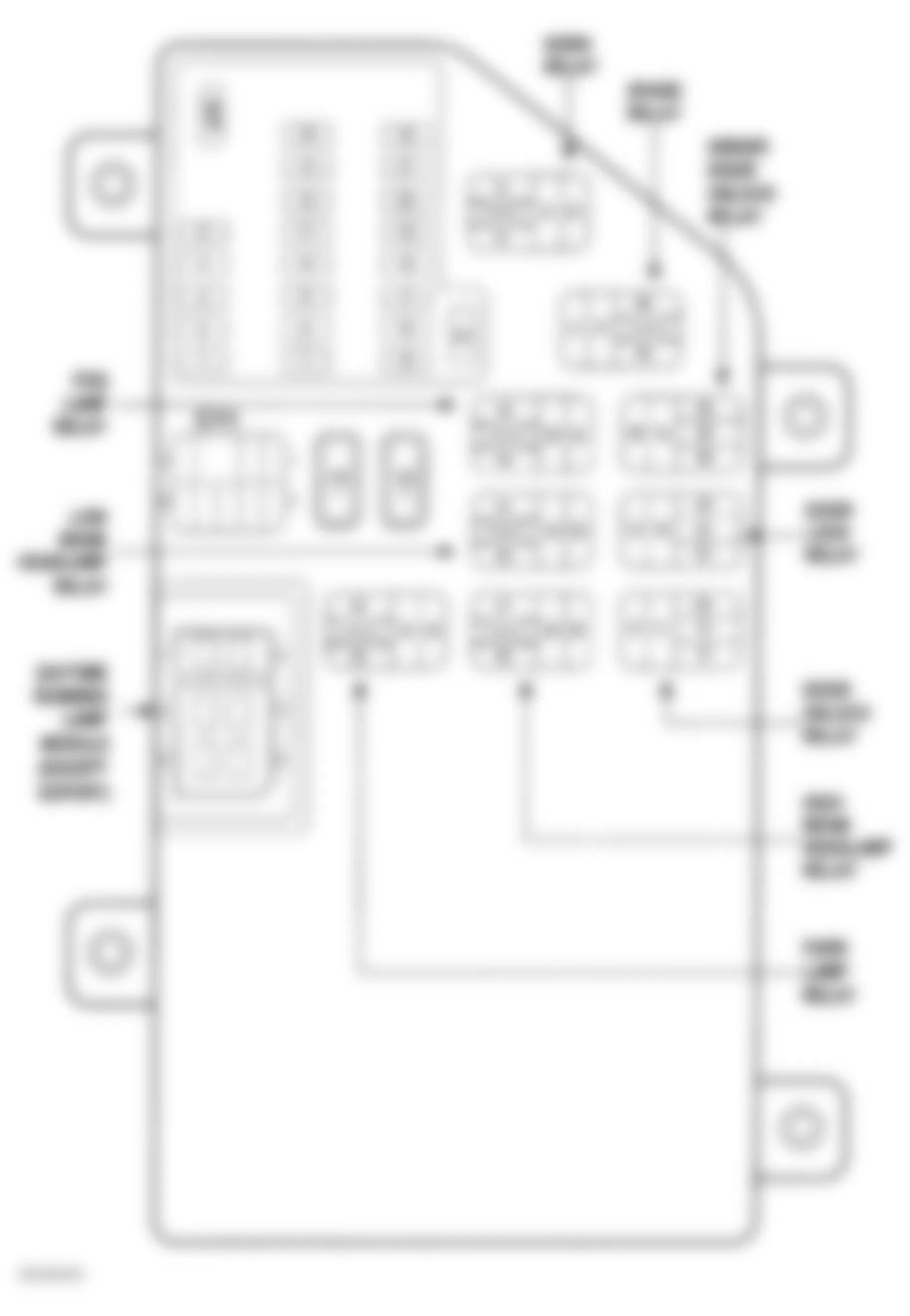 Chrysler 300M Special 2004 - Component Locations -  Identifying Fuse Block Components