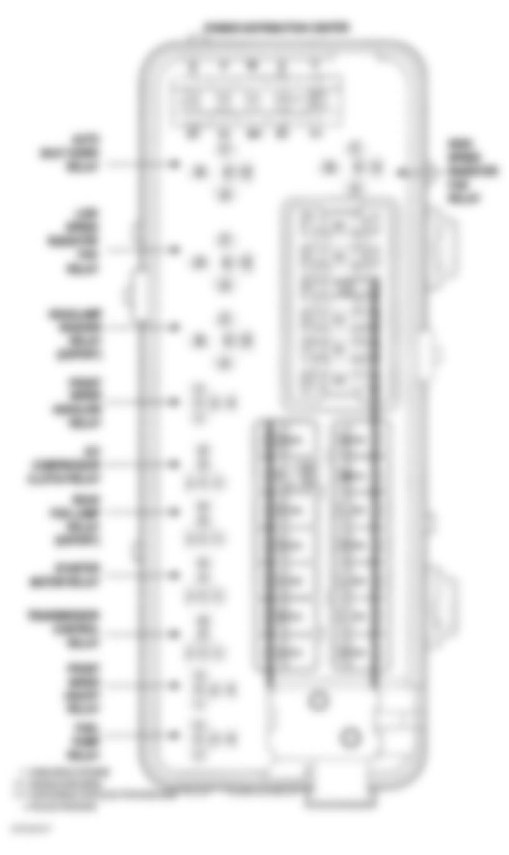 Chrysler 300M Special 2004 - Component Locations -  Identifying Power Distribution Center Components