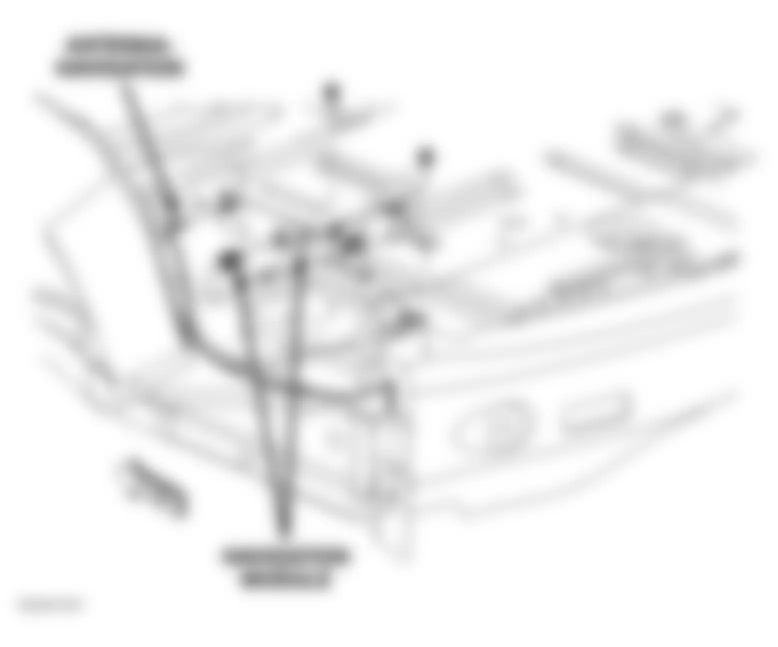 Chrysler Pacifica 2004 - Component Locations -  Rear Floor Of Vehicle