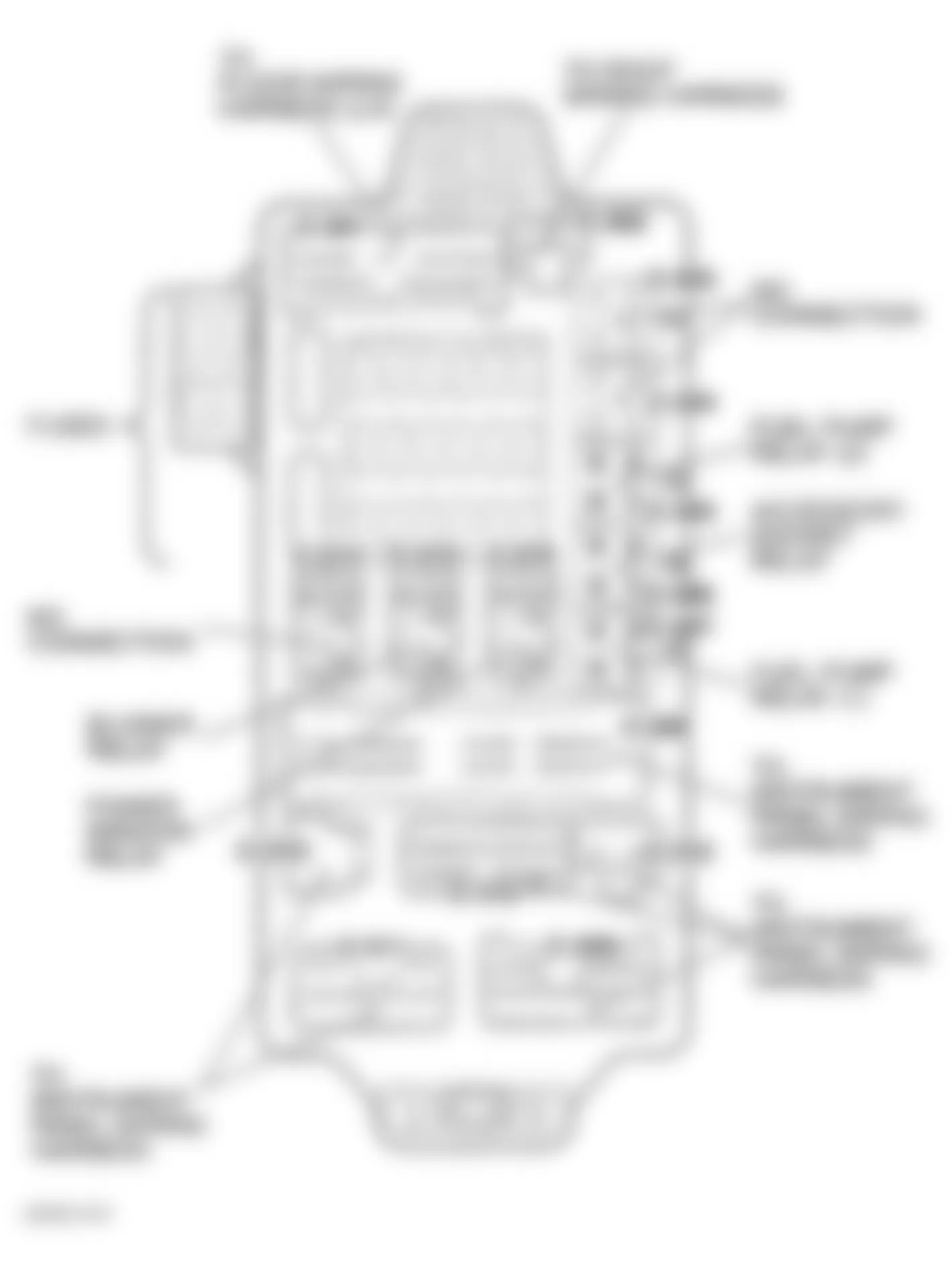 Chrysler Sebring LX 2004 - Component Locations -  Identifying Passenger Compartment Junction Block Components