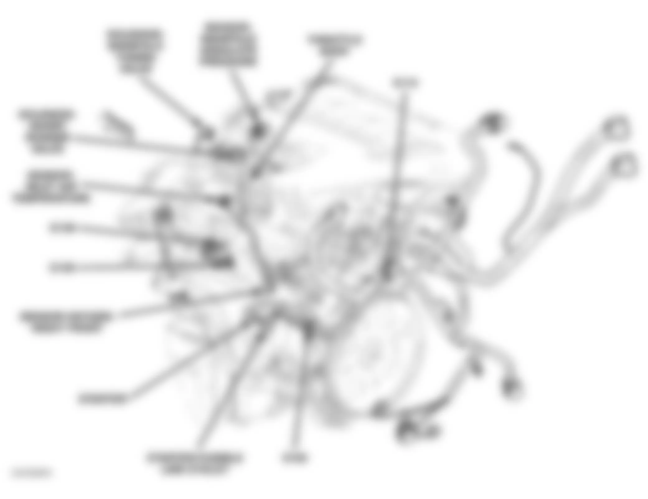 Chrysler 300 2005 - Component Locations -  Left Rear Of Engine (3.5L)