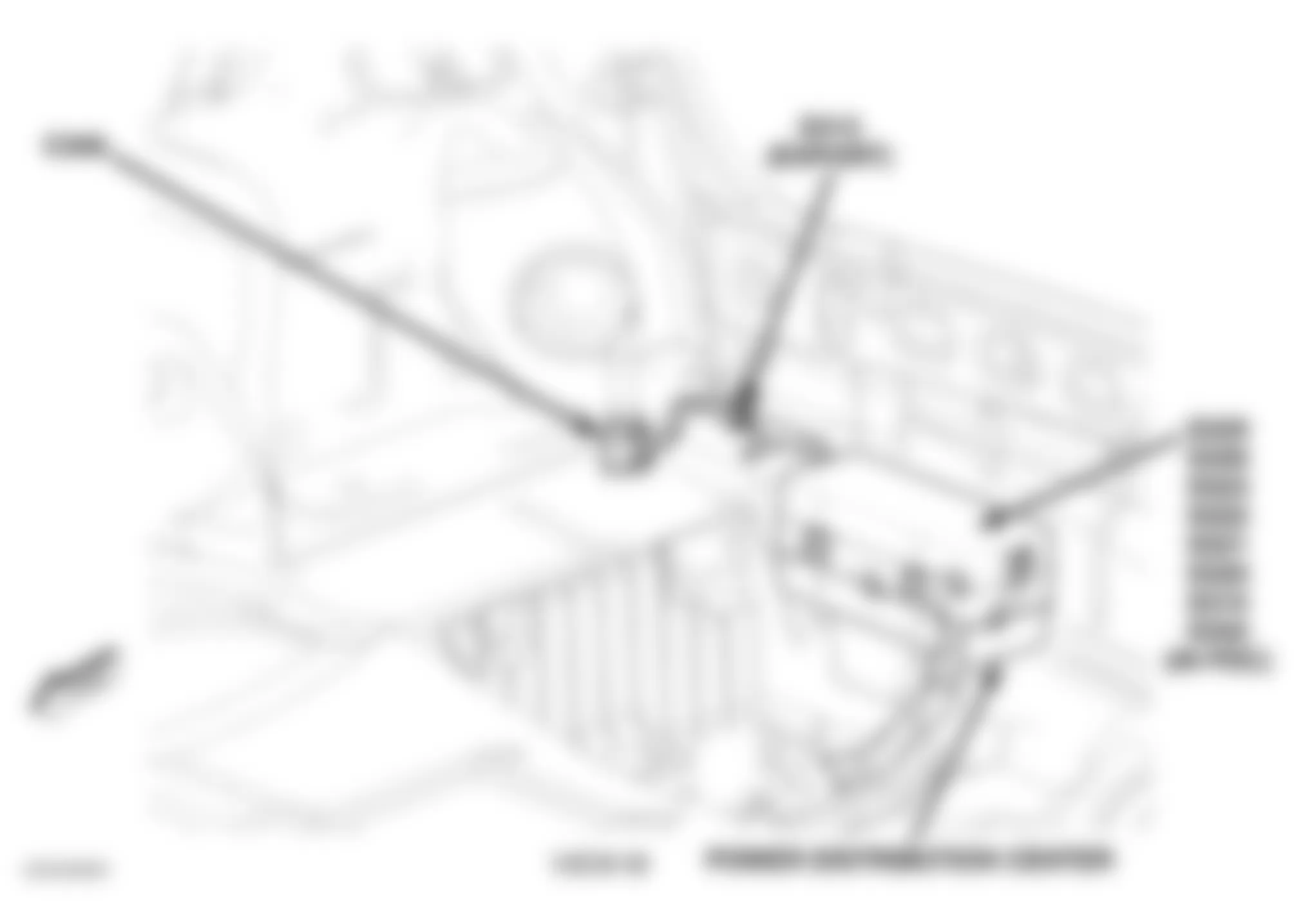 Chrysler 300 C 2006 - Component Locations -  Locating Power Distribution Center (Magnum)