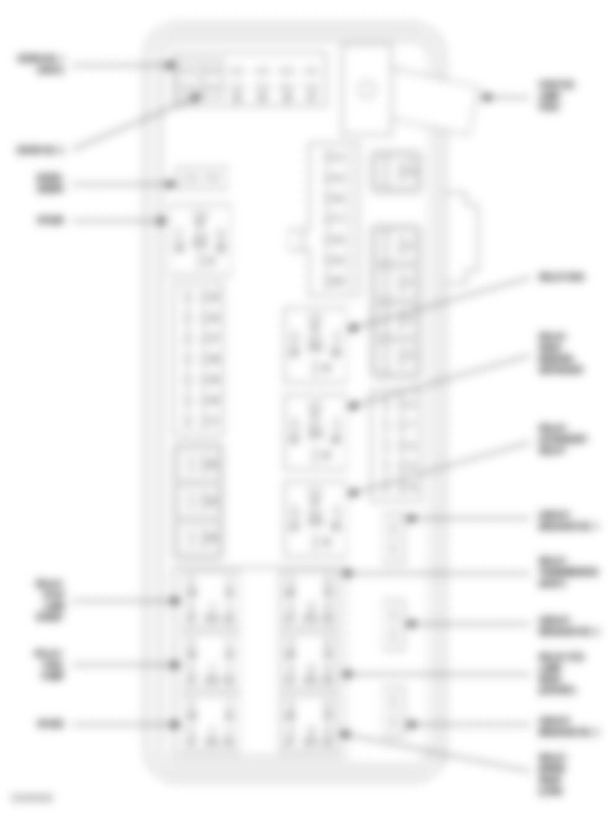 Chrysler 300 Limited 2006 - Component Locations -  Identifying Power Distribution Center Components