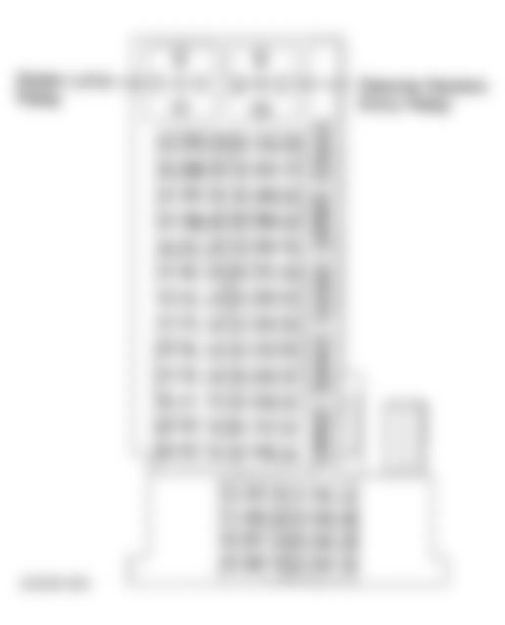 Chrysler Crossfire 2006 - Component Locations -  Identifying Underhood Accessory Fuse Block Components