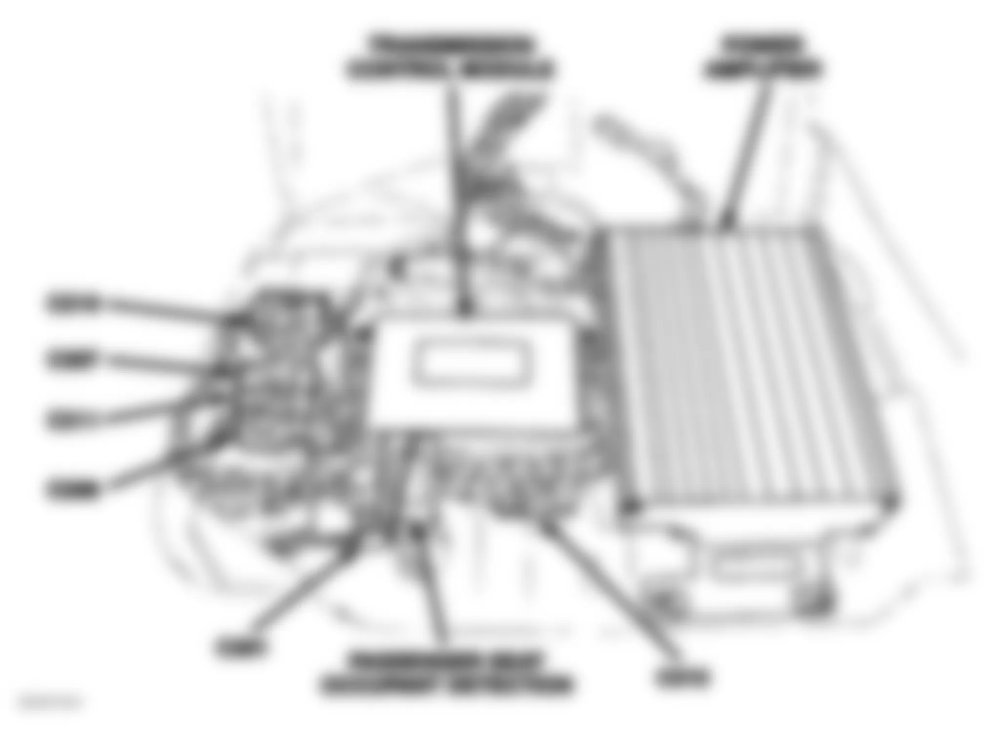 Chrysler Crossfire 2007 - Component Locations -  Under Front Passenger Seat