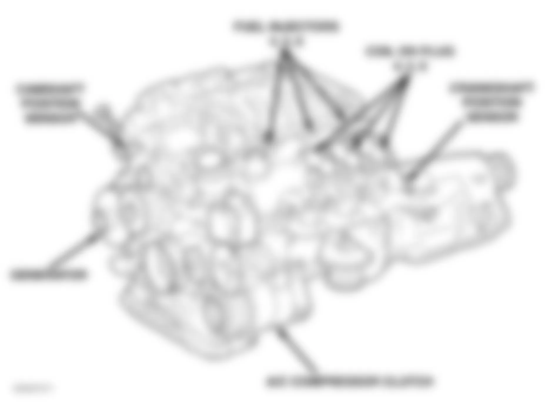 Chrysler Crossfire 2007 - Component Locations -  Left Side Of Engine