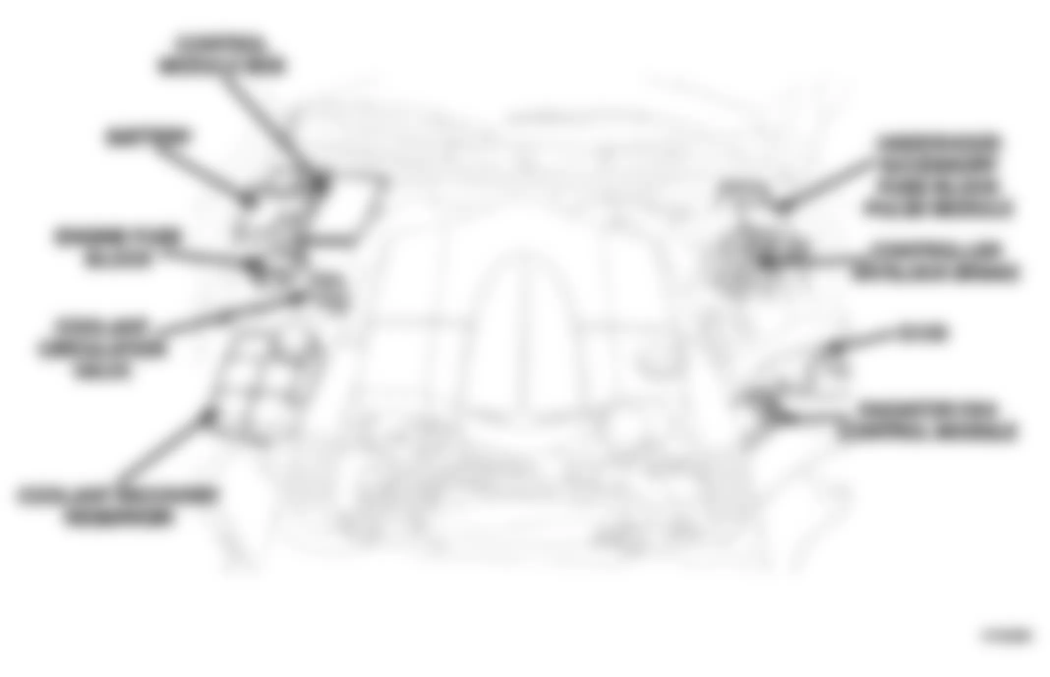 Chrysler Crossfire 2007 - Component Locations -  Locating Engine Fuse Block