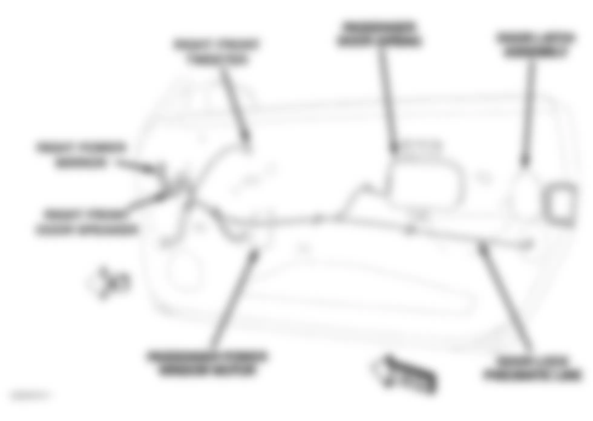Chrysler Crossfire Limited 2007 - Component Locations - Passenger Door