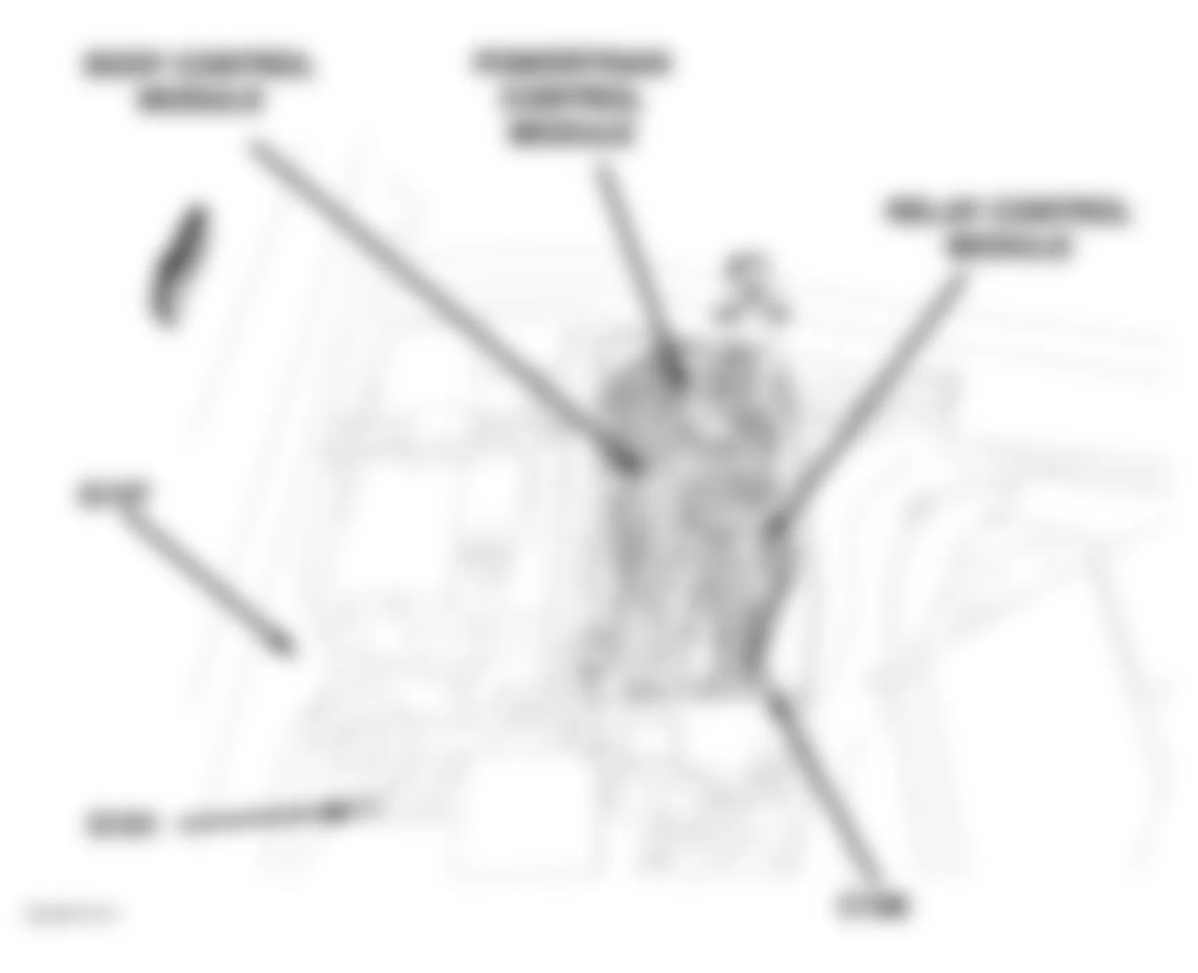 Chrysler Crossfire Limited 2007 - Component Locations - Right Side Of Engine Compartment
