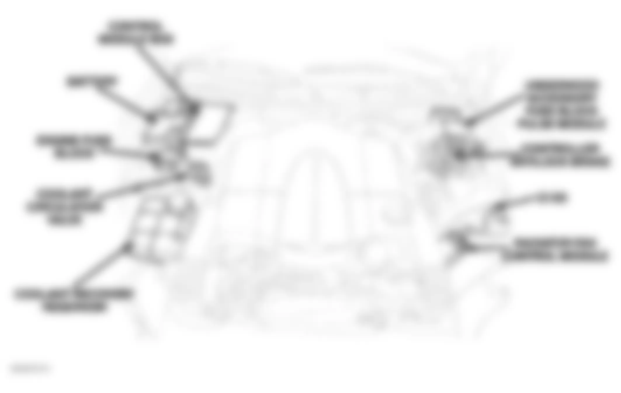 Chrysler Crossfire Limited 2007 - Component Locations - Engine Compartment