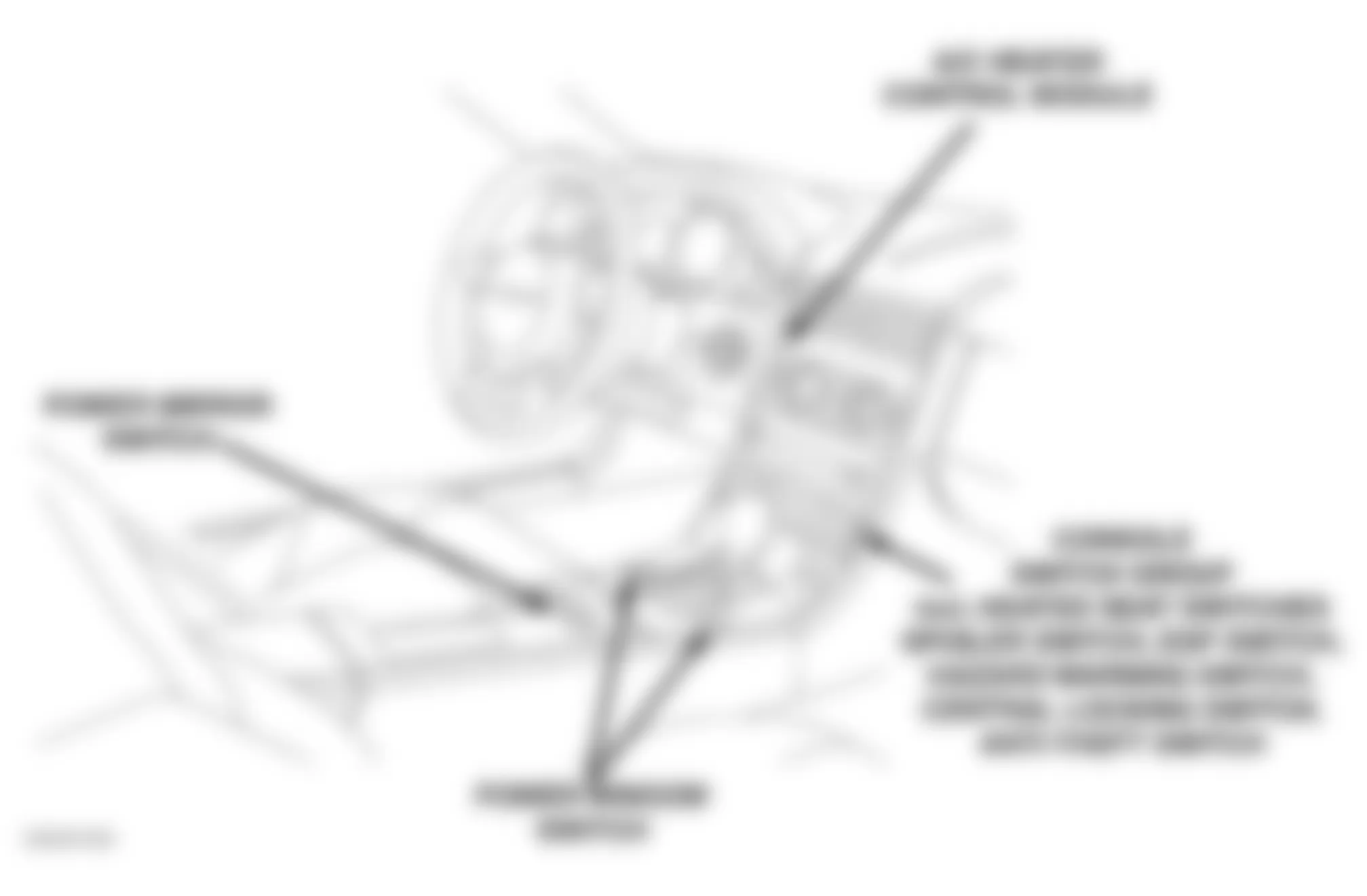 Chrysler Crossfire Limited 2007 - Component Locations - Dash