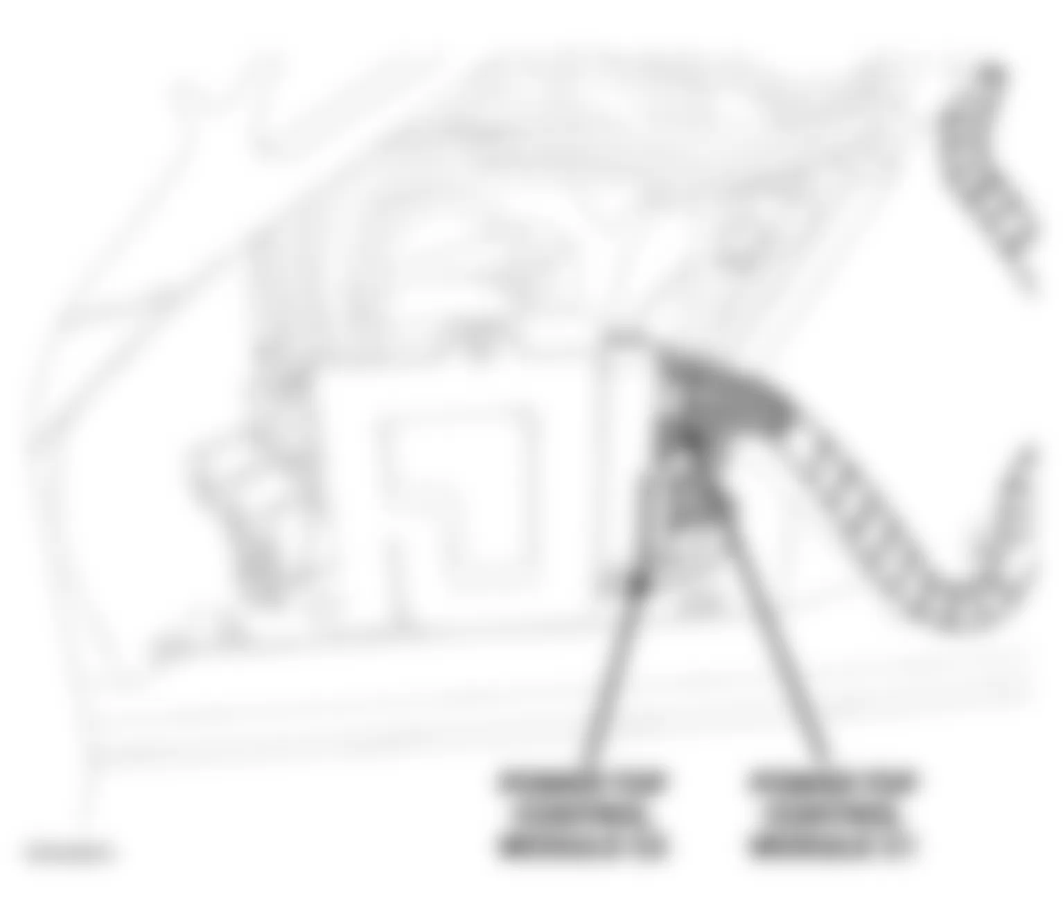 Chrysler Crossfire Limited 2007 - Component Locations - Rear Of Trunk (Convertible)