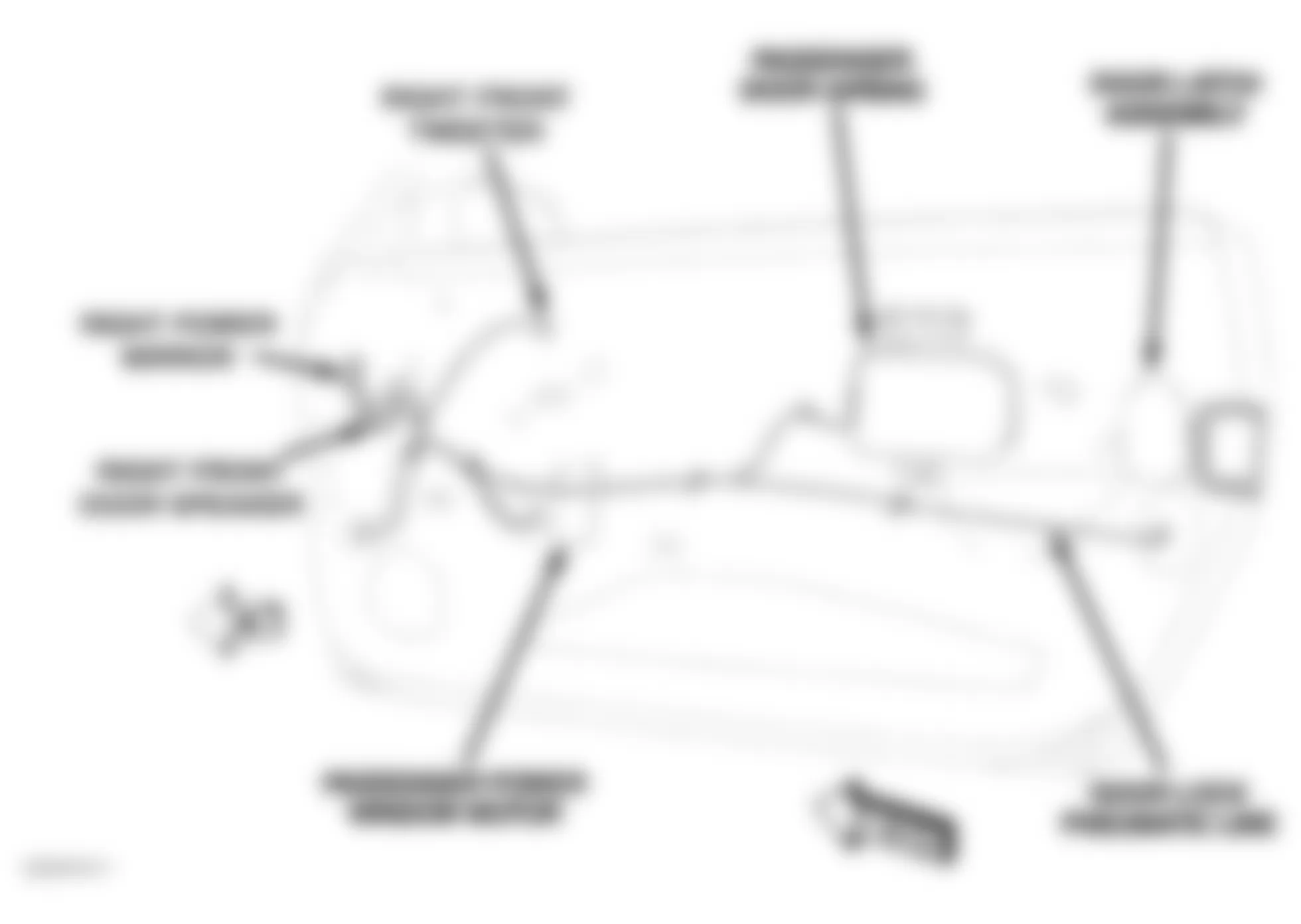 Chrysler Crossfire Limited 2008 - Component Locations -  Passenger Door