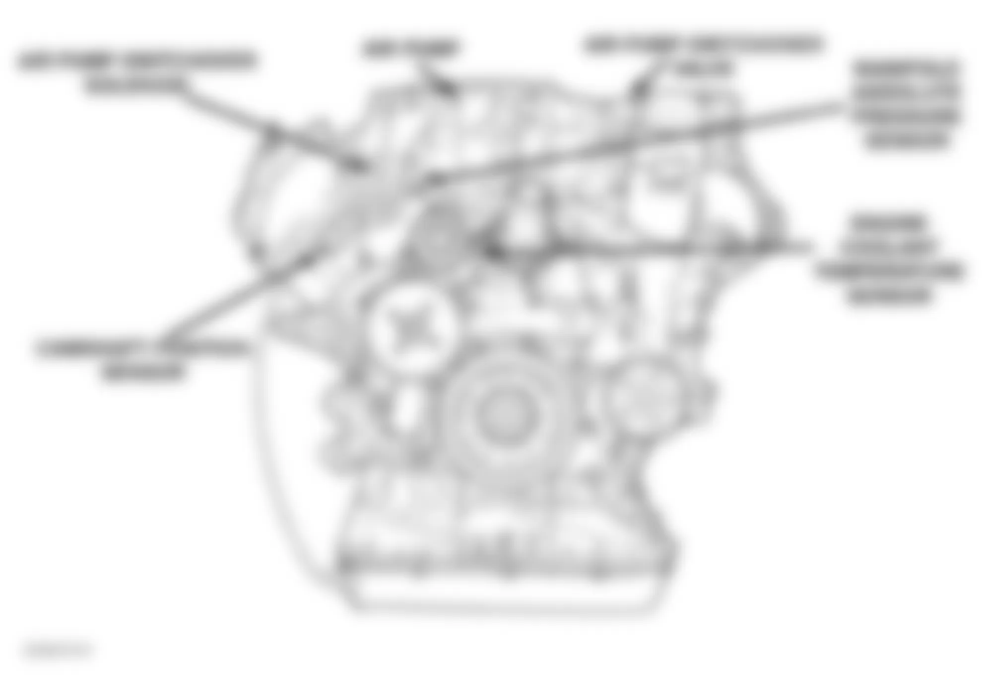 Chrysler Crossfire Limited 2008 - Component Locations -  Front Of Engine