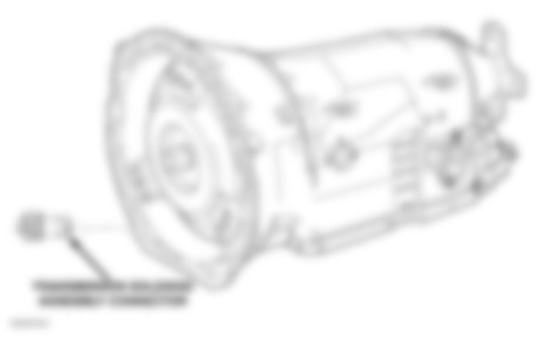Chrysler Crossfire Limited 2008 - Component Locations -  Left Front Of Transmission (A/T)