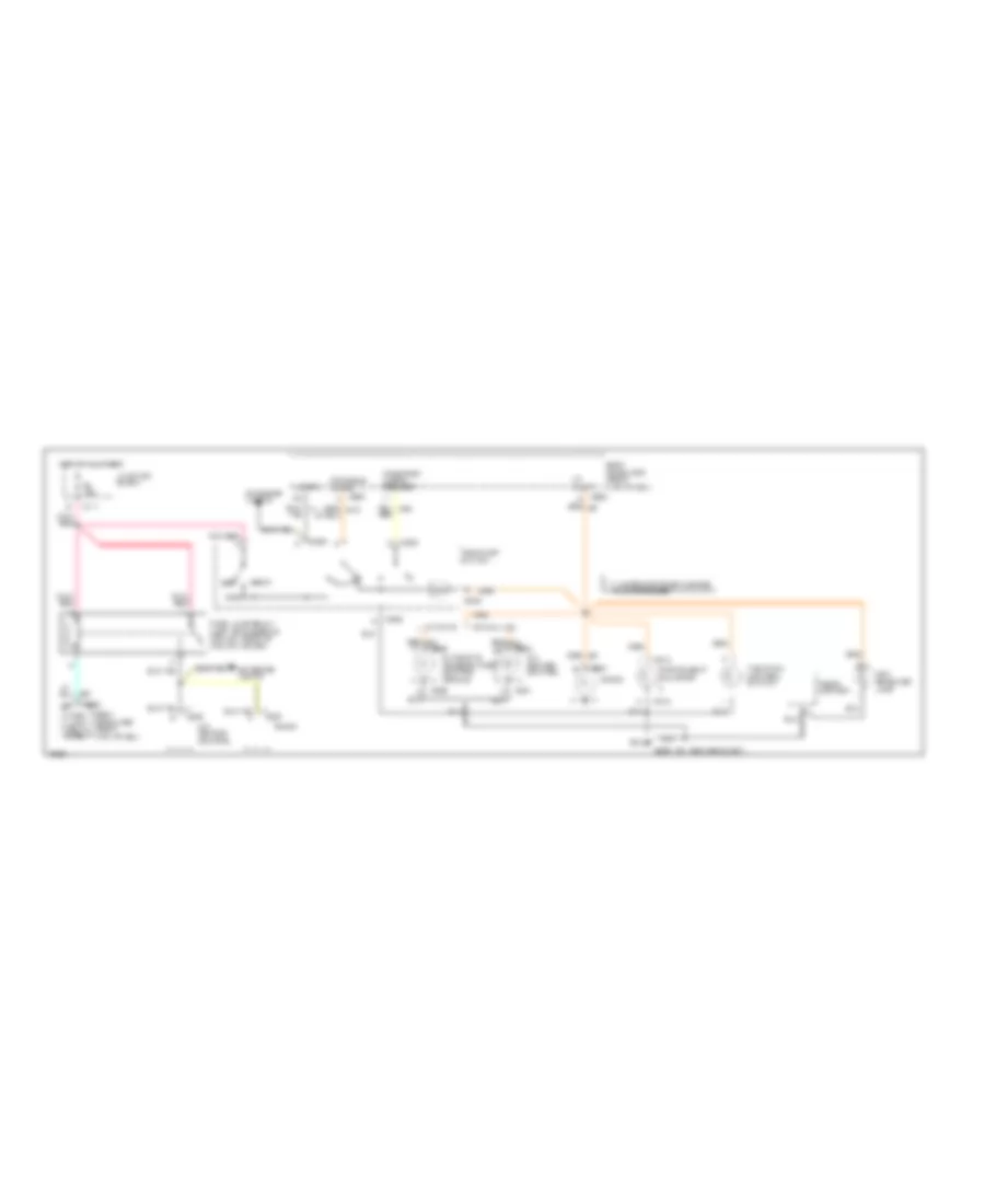 Instrument Illumination Wiring Diagram for Chrysler Concorde LXi 1996