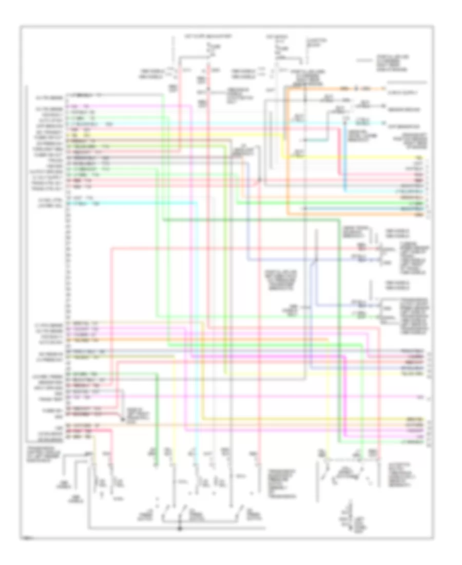 Transmission Wiring Diagram 1 of 2 for Chrysler Concorde LXi 1996