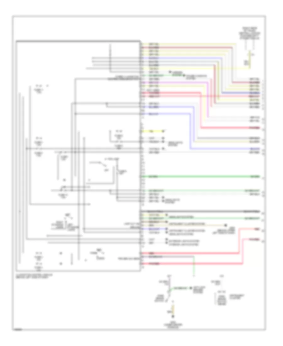 Exterior Lamps Wiring Diagram 1 of 3 for Chrysler Crossfire Limited 2005