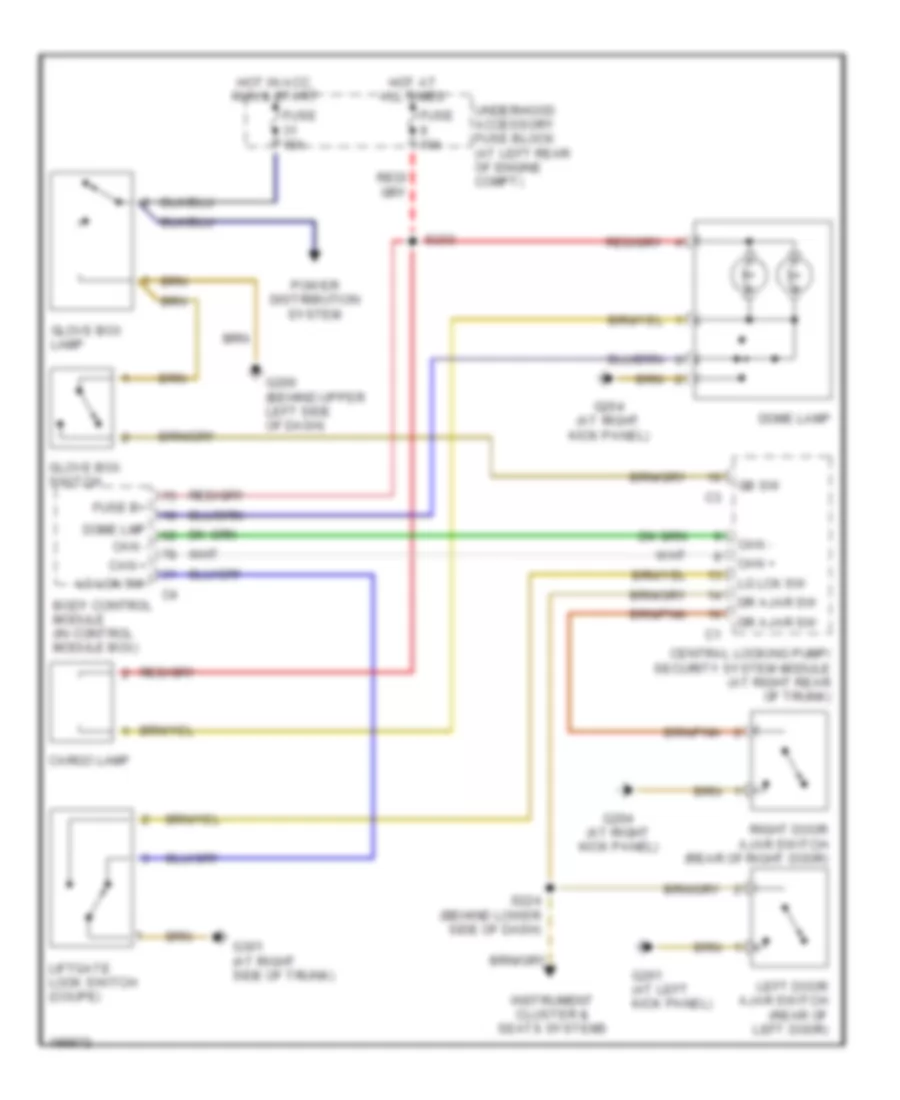 Courtesy Lamps Wiring Diagram for Chrysler Crossfire Limited 2005