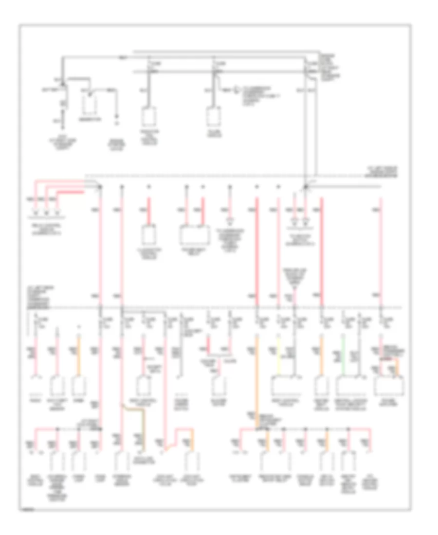 Power Distribution Wiring Diagram 1 of 3 for Chrysler Crossfire Limited 2005