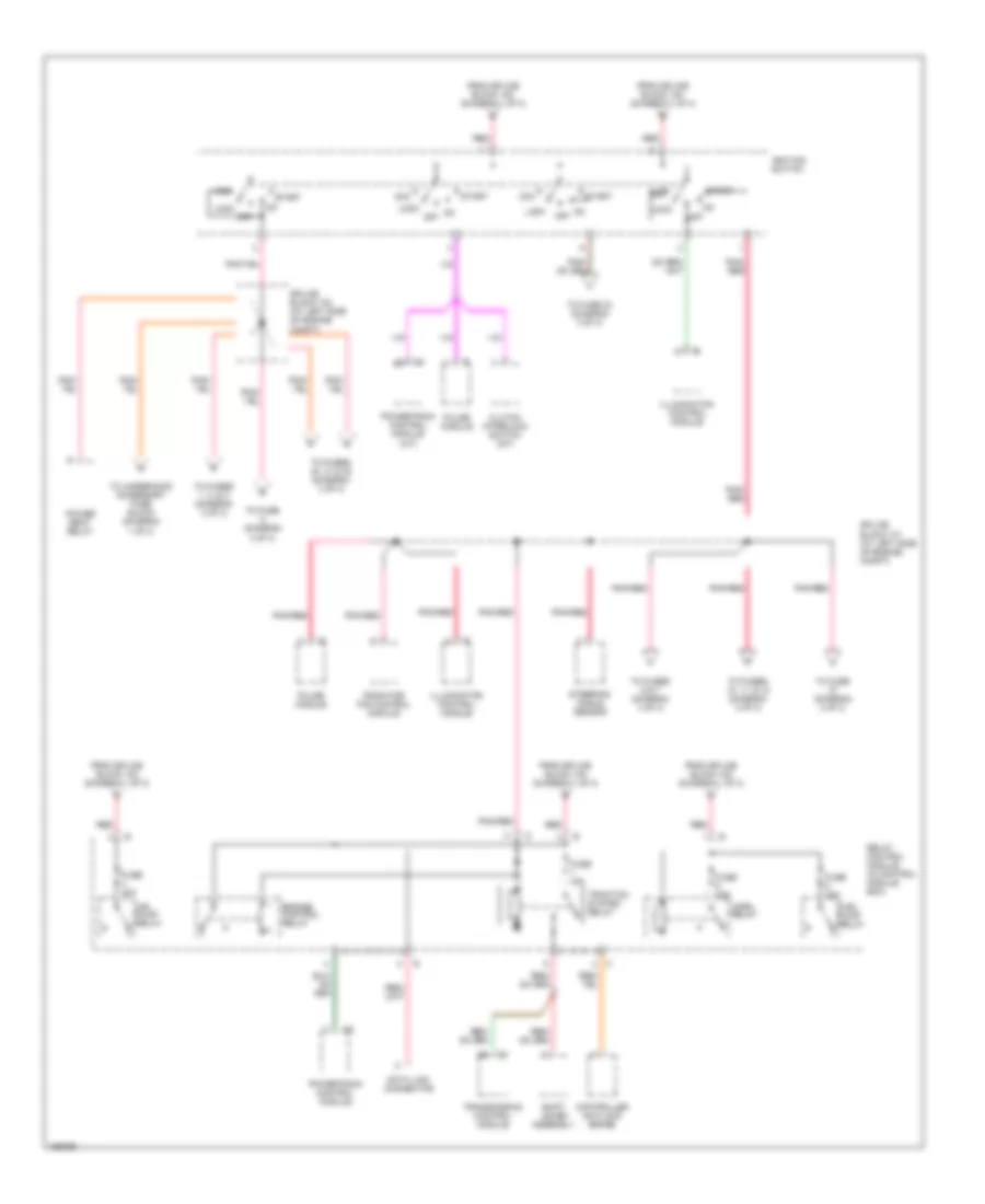 Power Distribution Wiring Diagram (2 of 3) for Chrysler Crossfire Limited 2005
