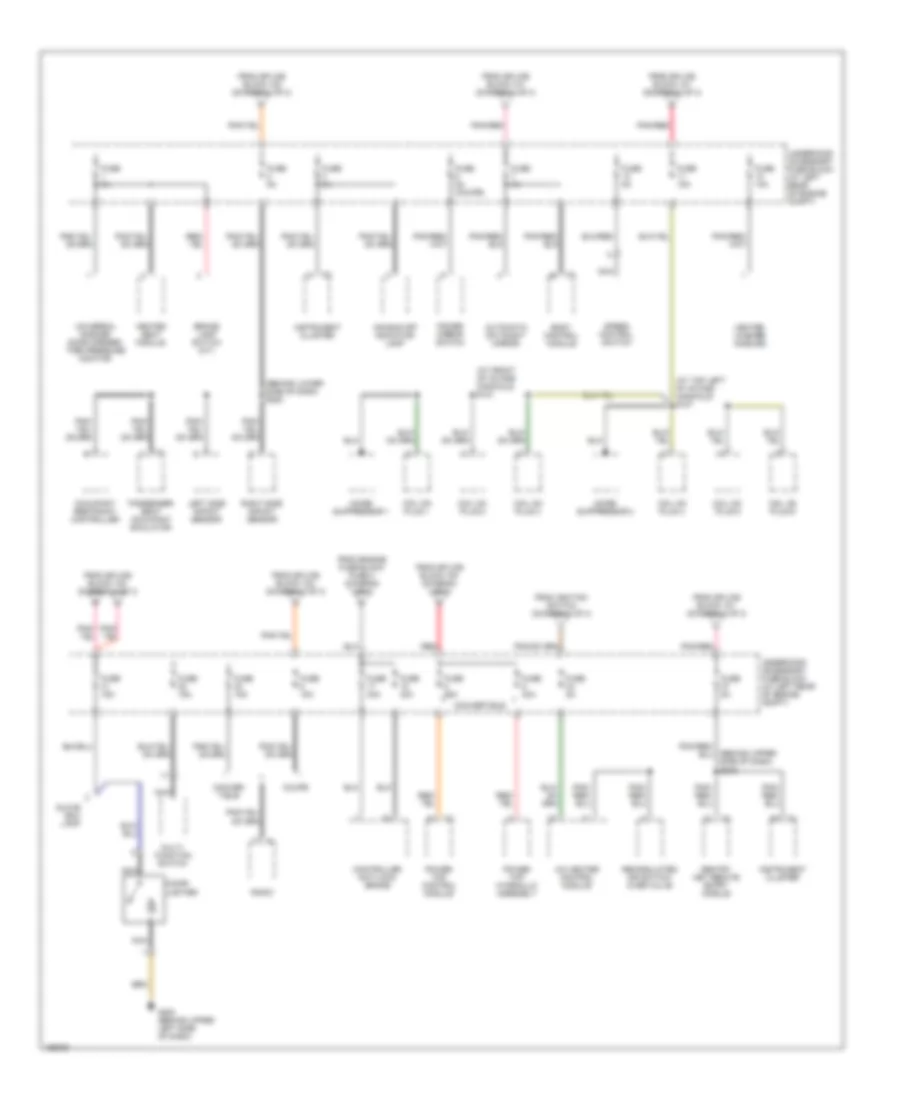 Power Distribution Wiring Diagram 3 of 3 for Chrysler Crossfire Limited 2005
