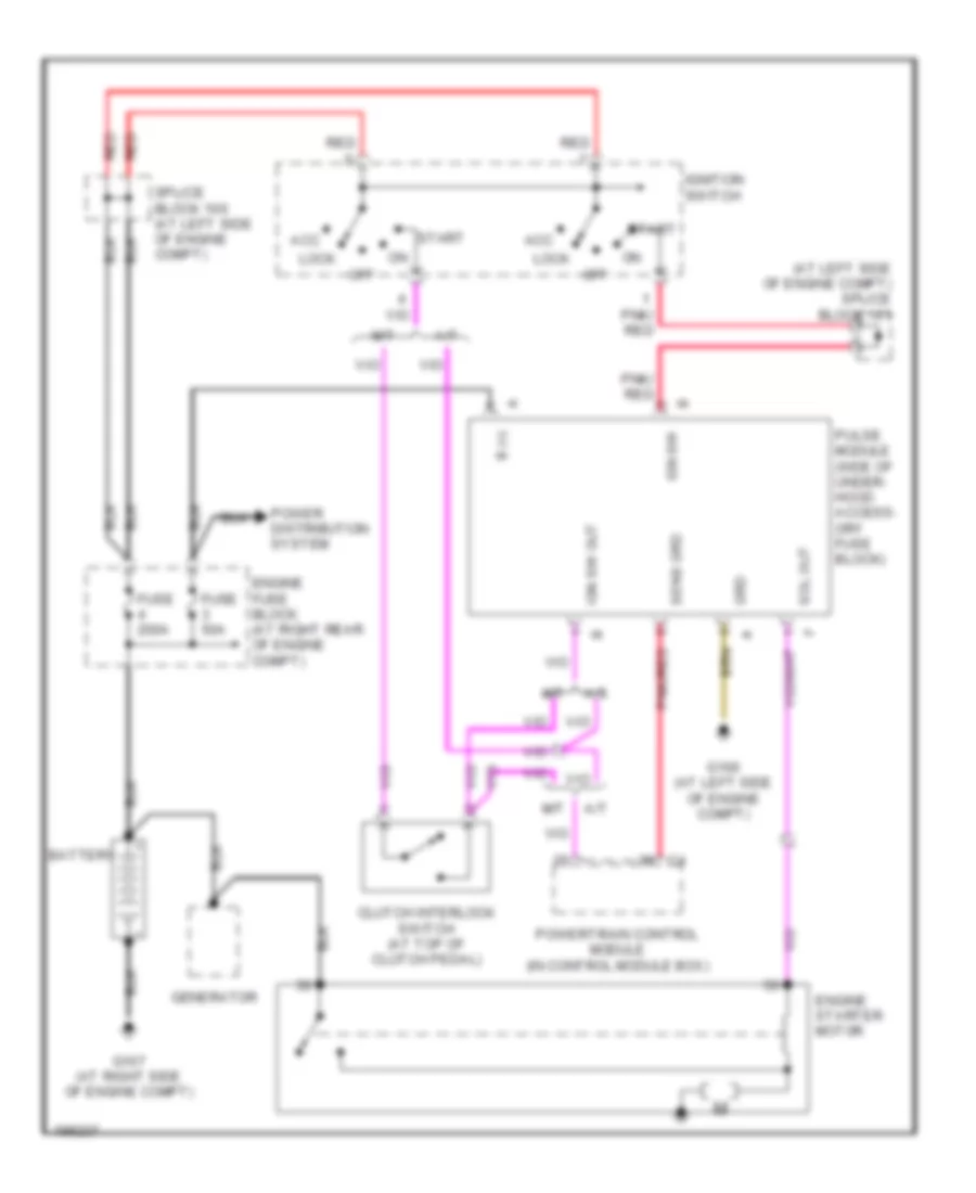3 2L Starting Wiring Diagram for Chrysler Crossfire Limited 2005