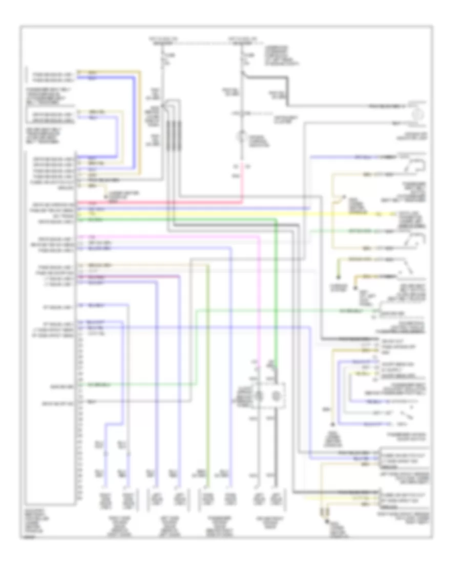 Supplemental Restraints Wiring Diagram for Chrysler Crossfire Limited 2005