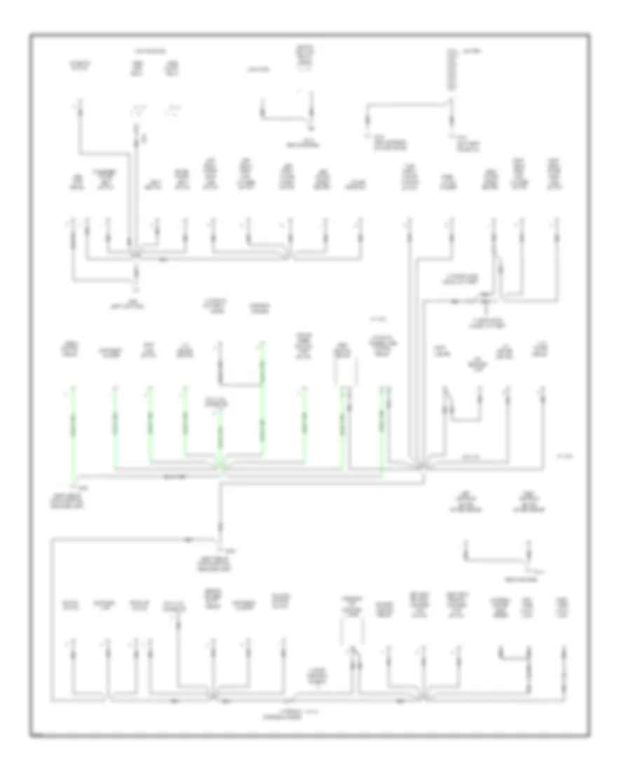 Ground Distribution Wiring Diagram 1 of 2 for Chrysler LHS 1996