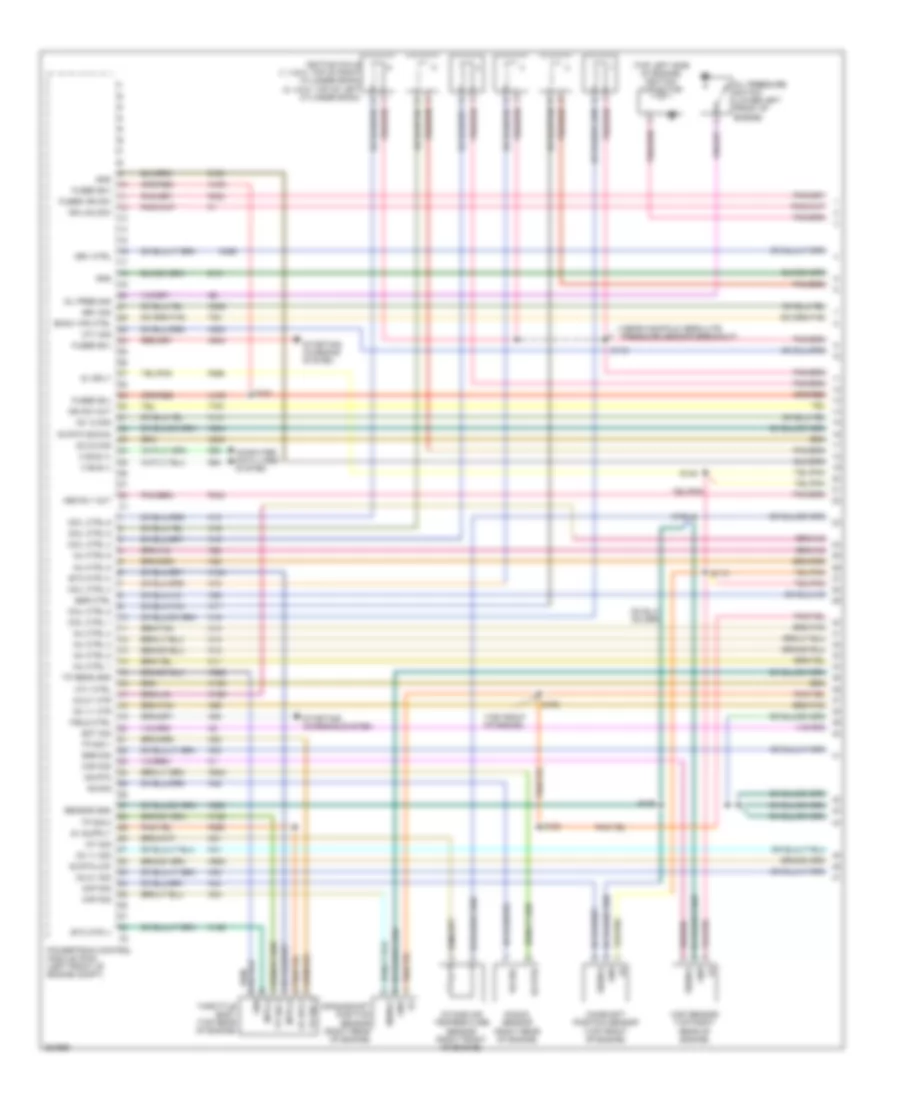 4.0L, Engine Performance Wiring Diagram (1 of 5) for Chrysler Pacifica 2007