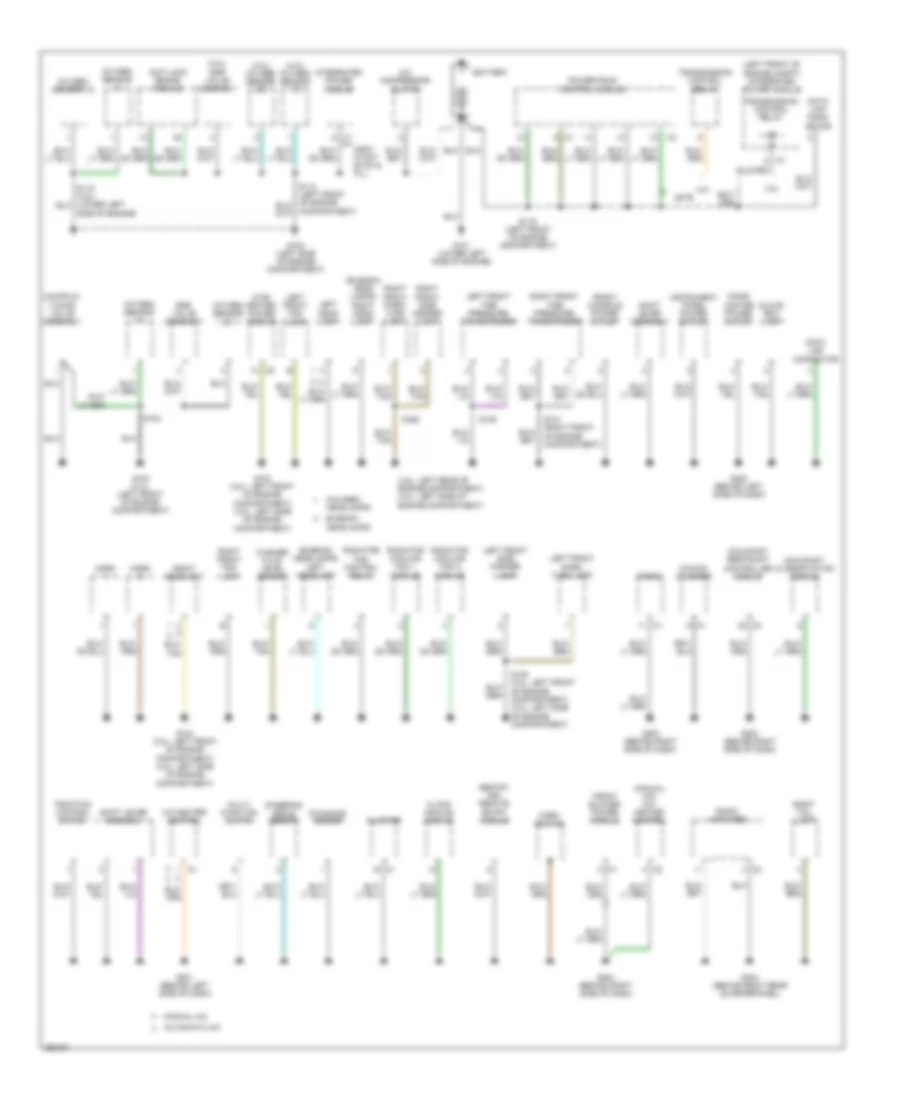 Ground Distribution Wiring Diagram 1 of 2 for Chrysler Pacifica 2007